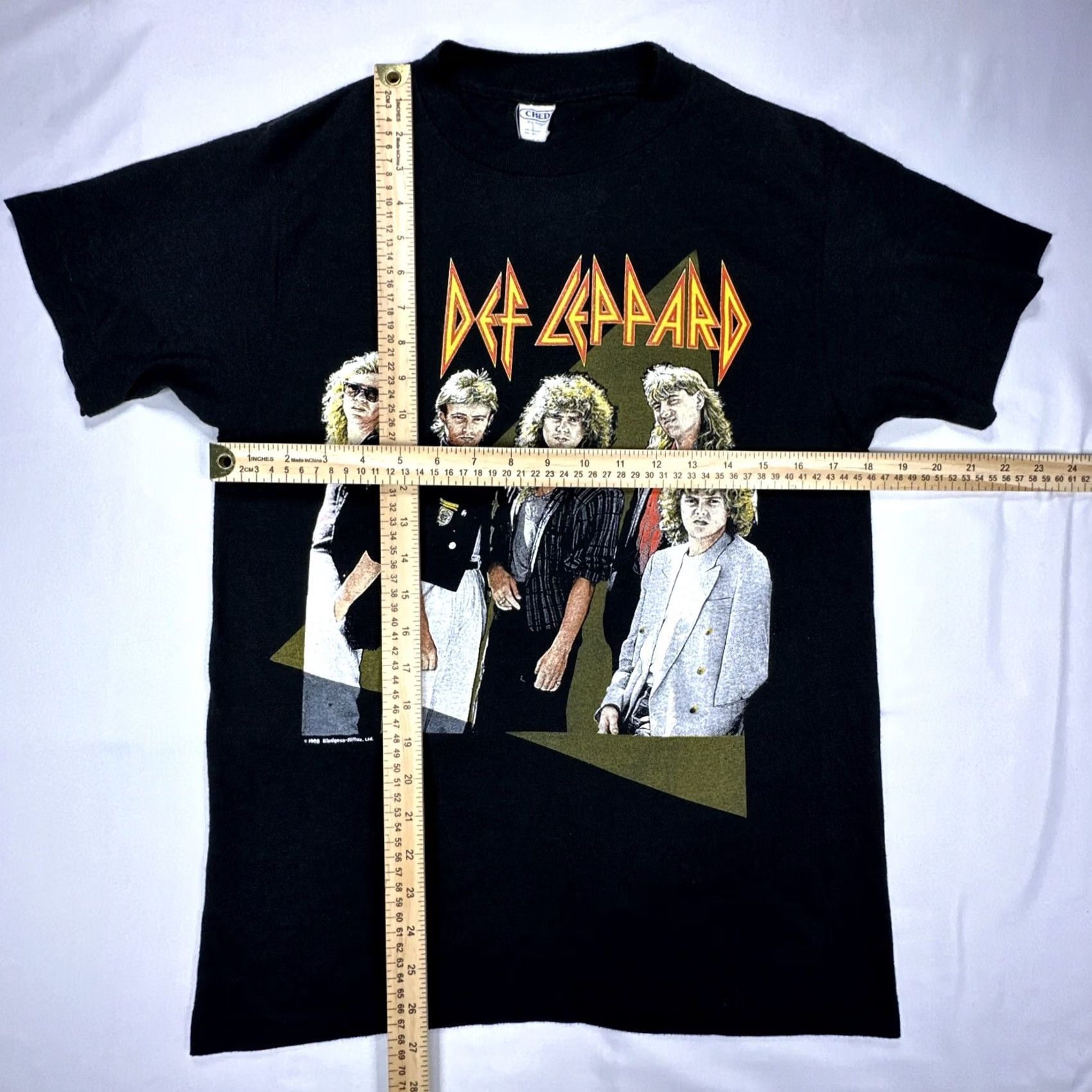 Vintage VINTAGE Def Leppard Single Stitch 1988 Hysteria Tour T-Shirt 80s CHED Tag S/M Black Unisex 50/50 Graphic Tee Mens Womens Boys Girls Size US S / EU 44-46 / 1 - 5 Thumbnail