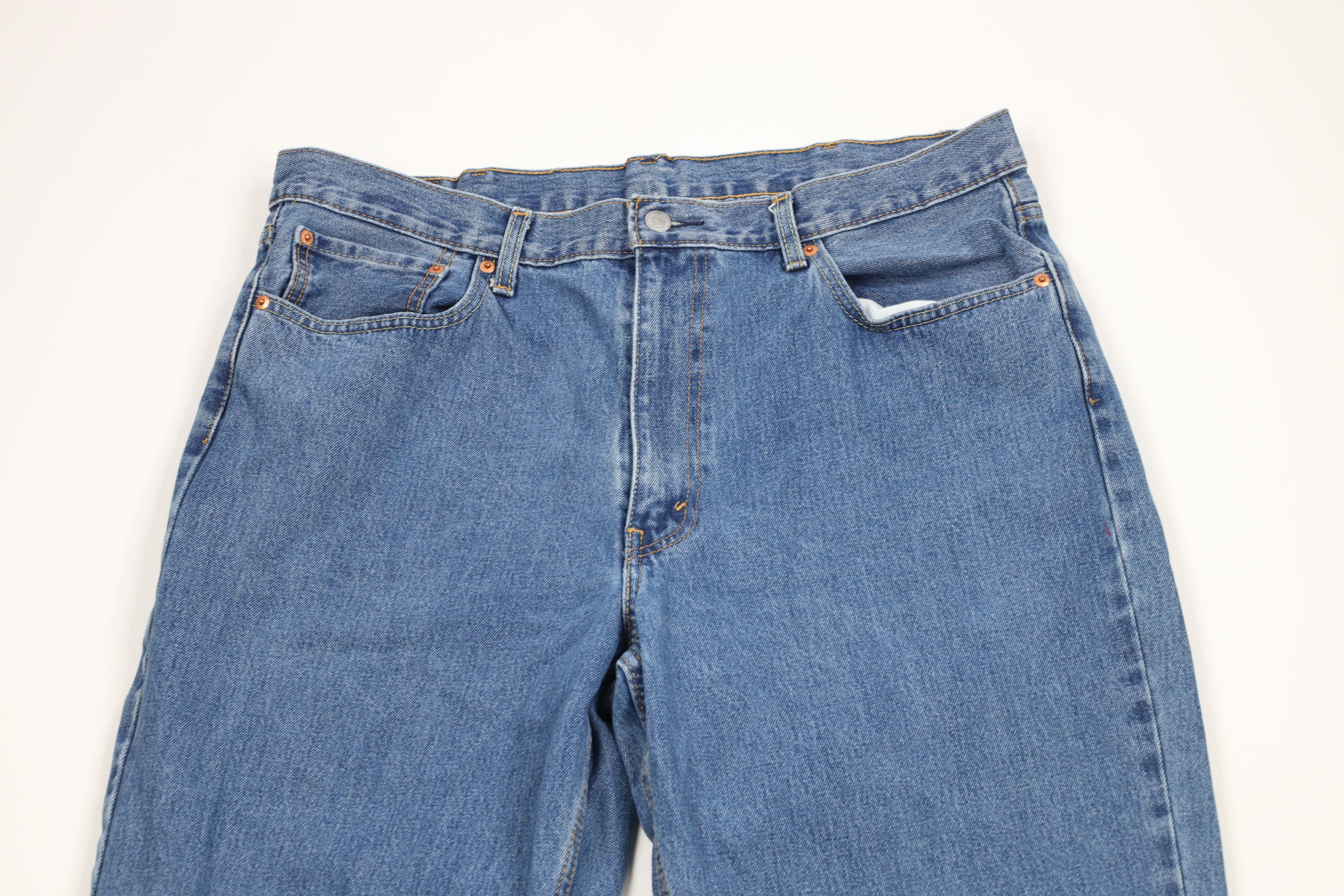 Levi's × Vintage Vintage Y2K Levis 550 Relaxed Tapered Leg Denim Jeans Blue Size US 40 / EU 56 - 2 Thumbnail