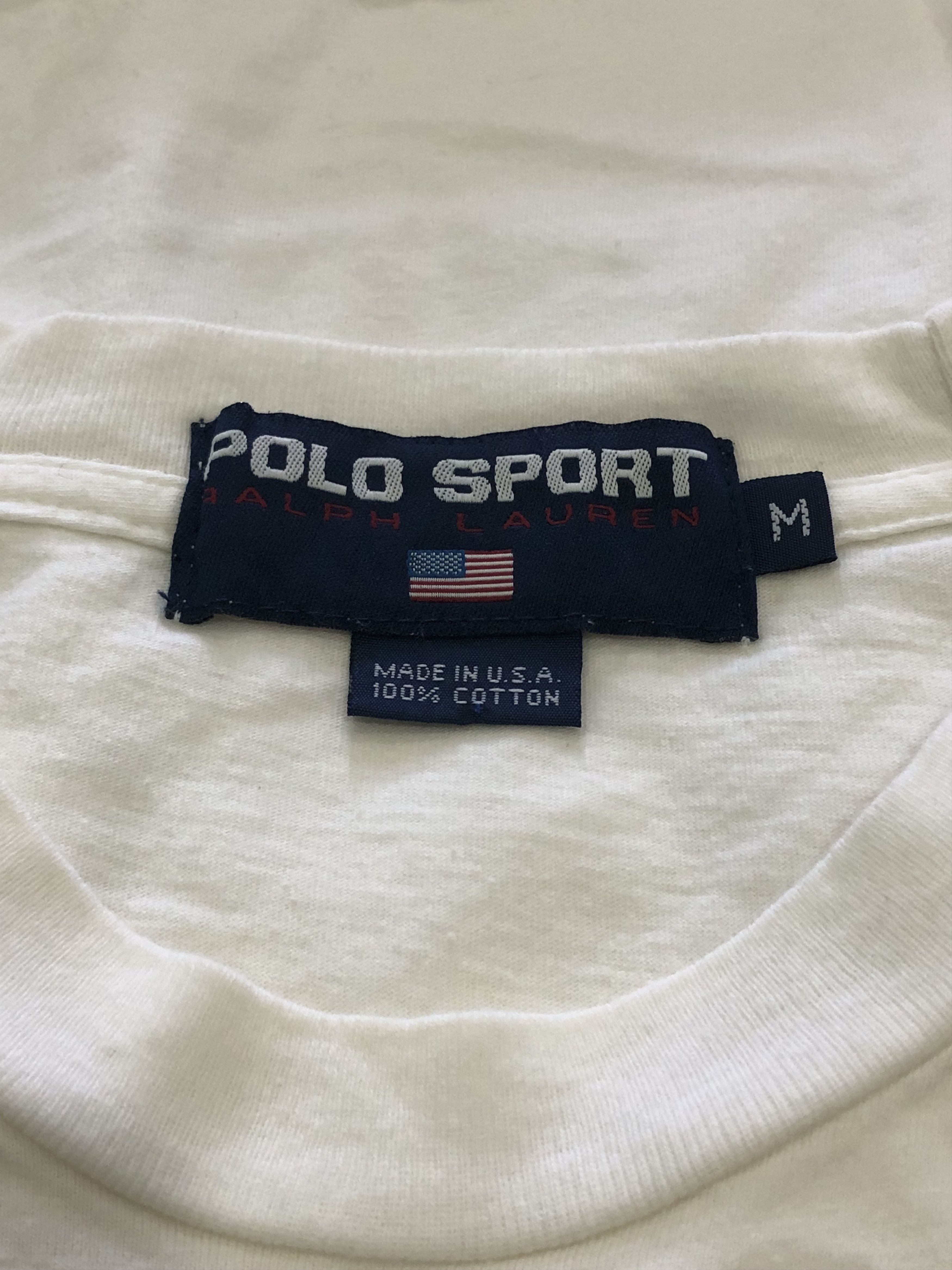 Polo Ralph Lauren Vintage Polo Sport Ralph Lauren Made in USA Tee (Size M) Size US M / EU 48-50 / 2 - 3 Thumbnail