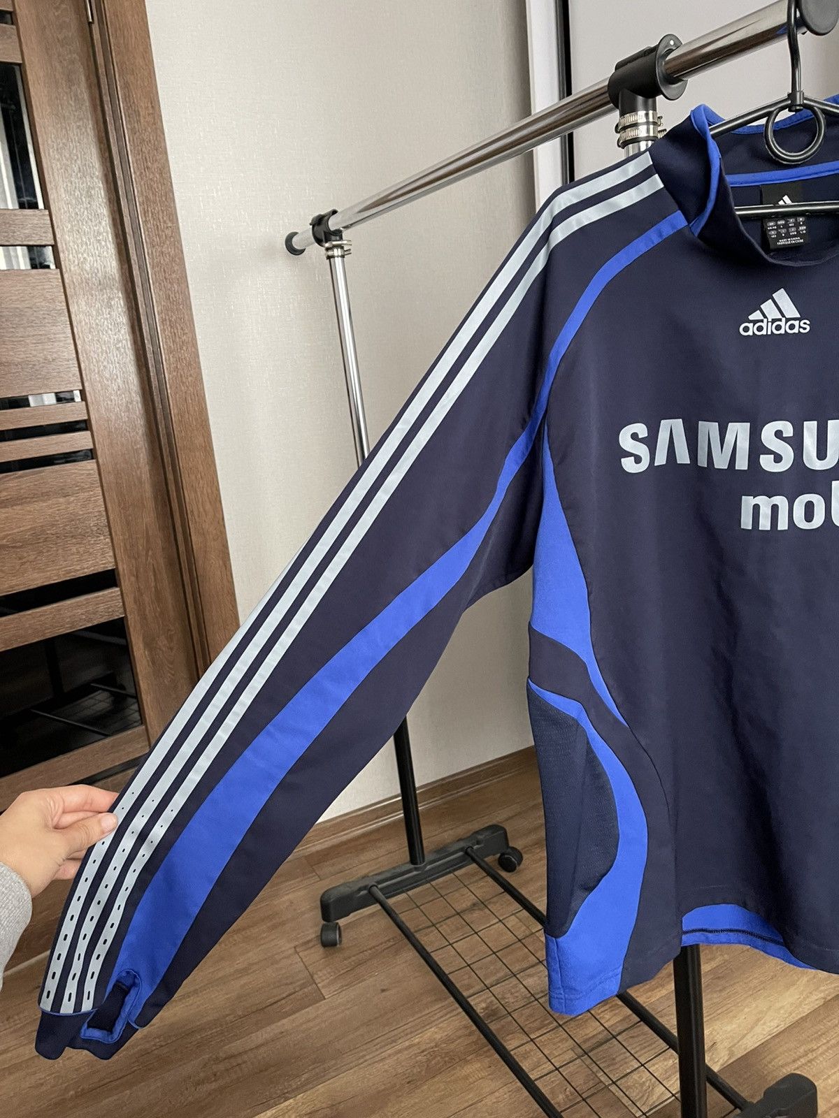 Adidas Adidas Chelsea Vintage Soccer Training Top Sweatshirt 2000s Size US L / EU 52-54 / 3 - 8 Thumbnail