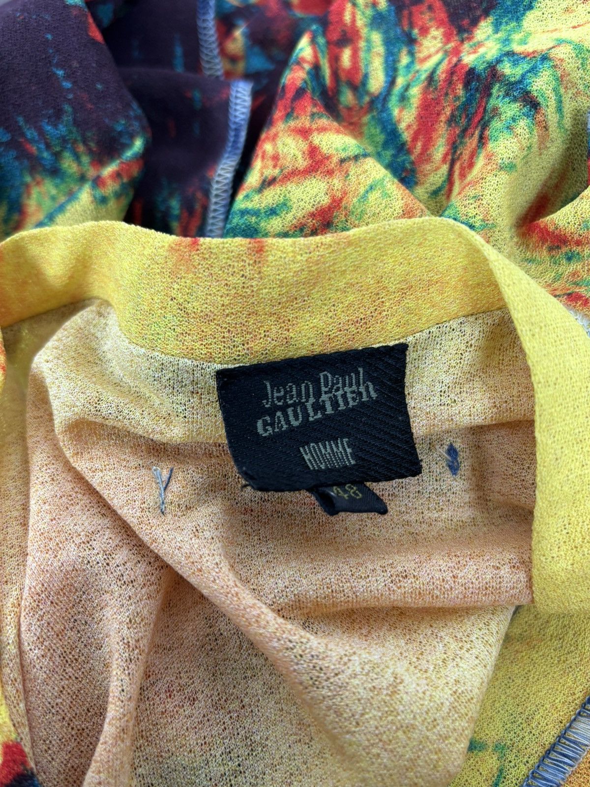 Jean Paul Gaultier Jean Paul Gaultier SS00 LSD Mesh V Neck Maille Long Sleeve M Size US M / EU 48-50 / 2 - 9 Thumbnail