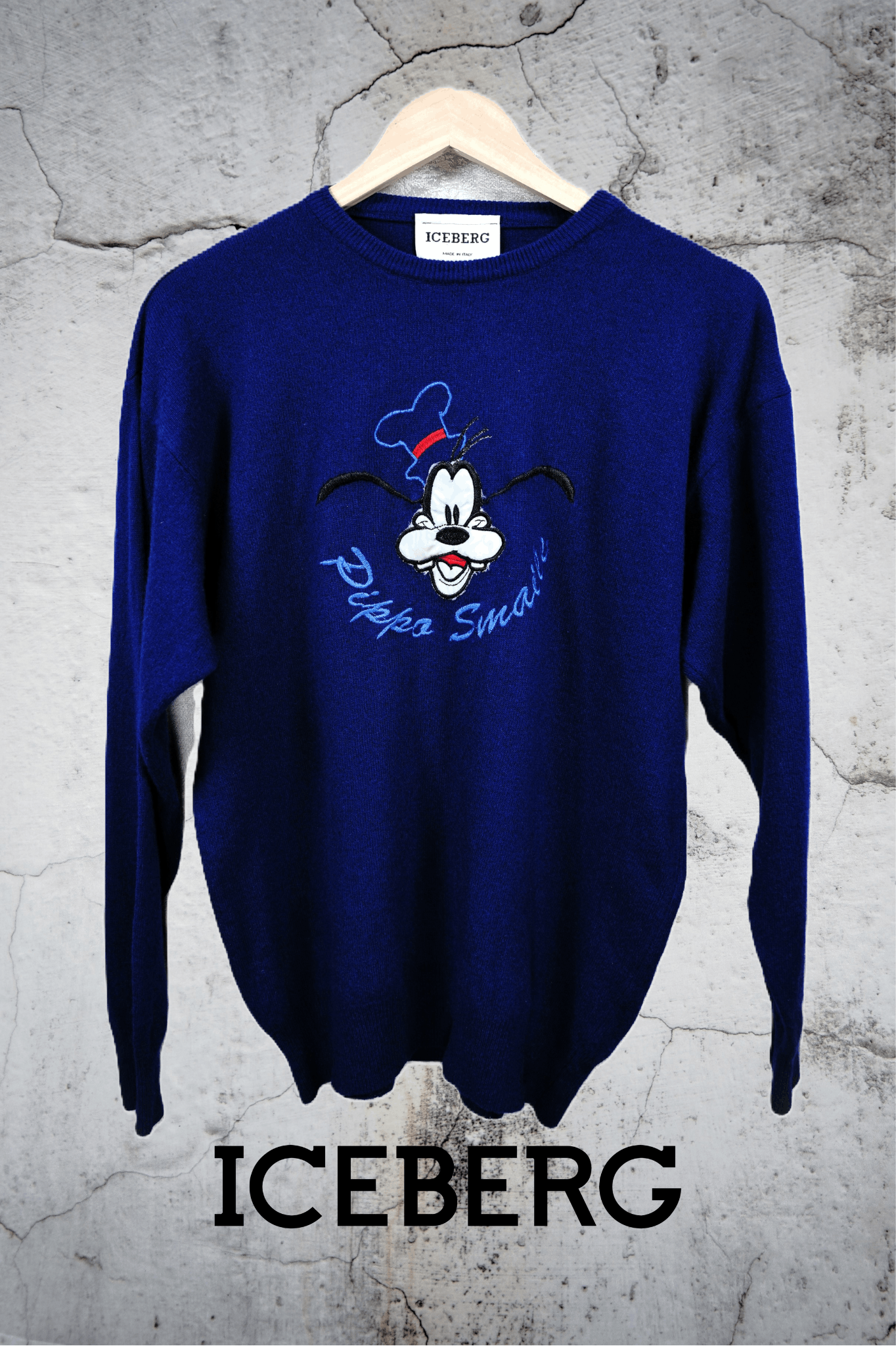 Iceberg Vintage Iceberg Goofy Disney Sweater x Wool x Luxury