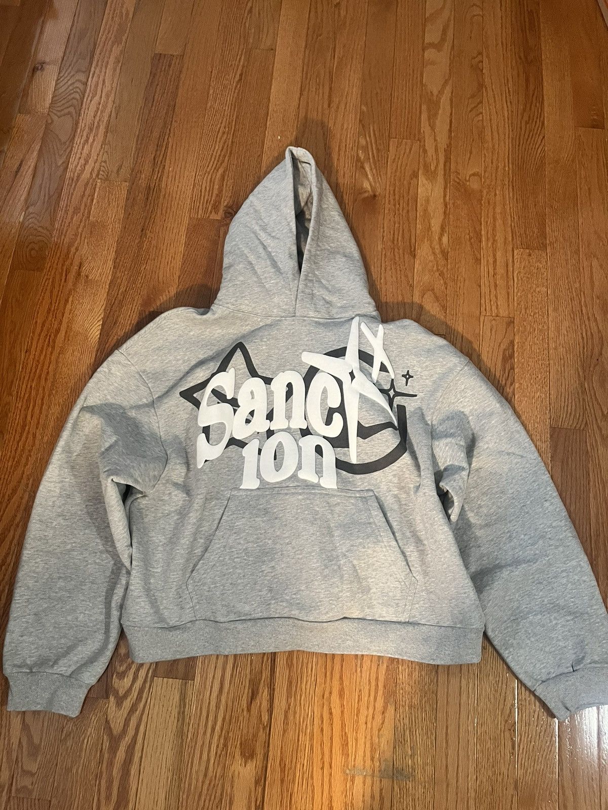 Vintage Sanction Hoodie Grey Size US S / EU 44-46 / 1 - 1 Thumbnail