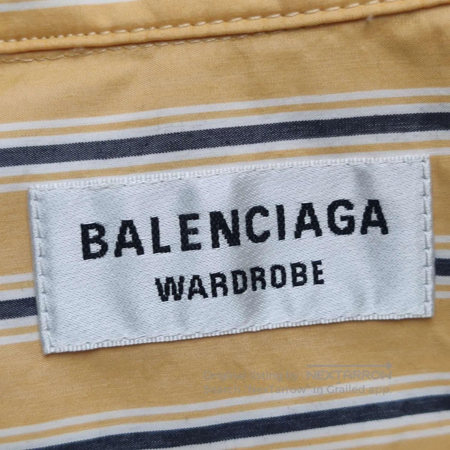 Balenciaga Balenciaga Striped Oversized Shirt S. Size S / US 4 / IT 40 - 2 Thumbnail