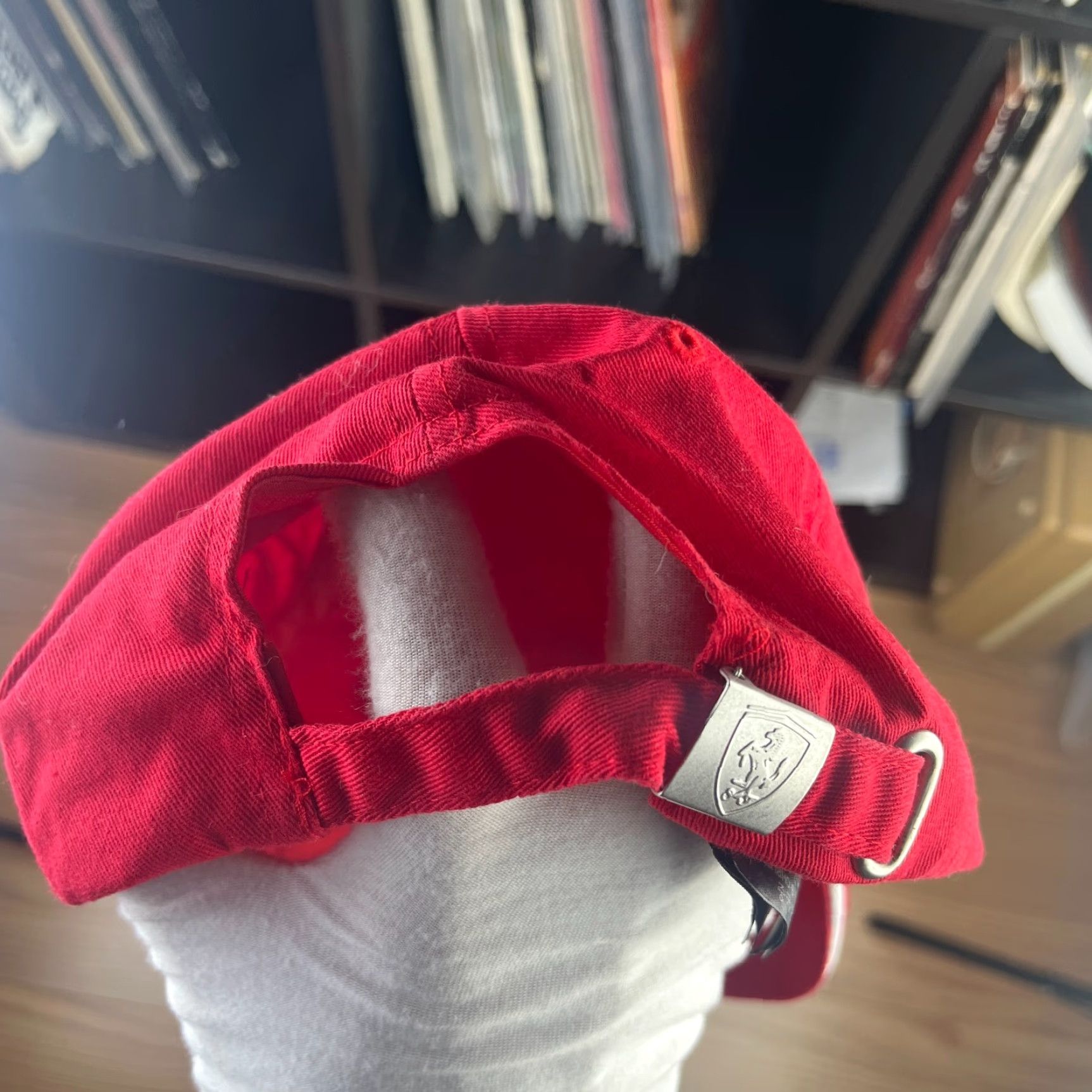 Ferrari VINTAGE Ferrari Racing Strapback Hat Baseball Cap Men One Size Red 90s Skull Adjustable Casual Canvas Fur Cotton Acrylic Size ONE SIZE - 4 Thumbnail