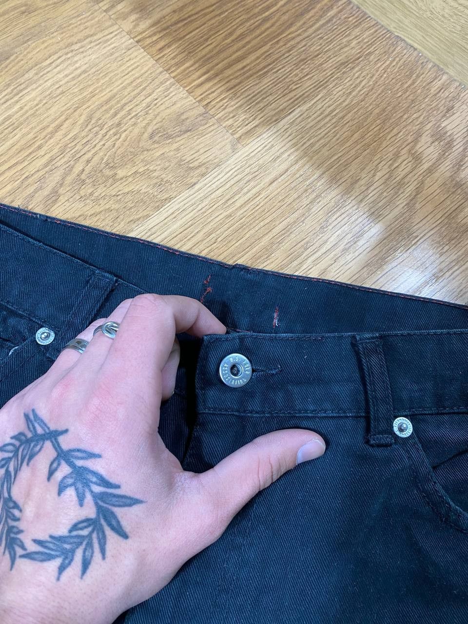 U.S. Polo Assn. Dirty Distressed Crush Faded Y2K baggy jeans pants Size US 30 / EU 46 - 15 Thumbnail