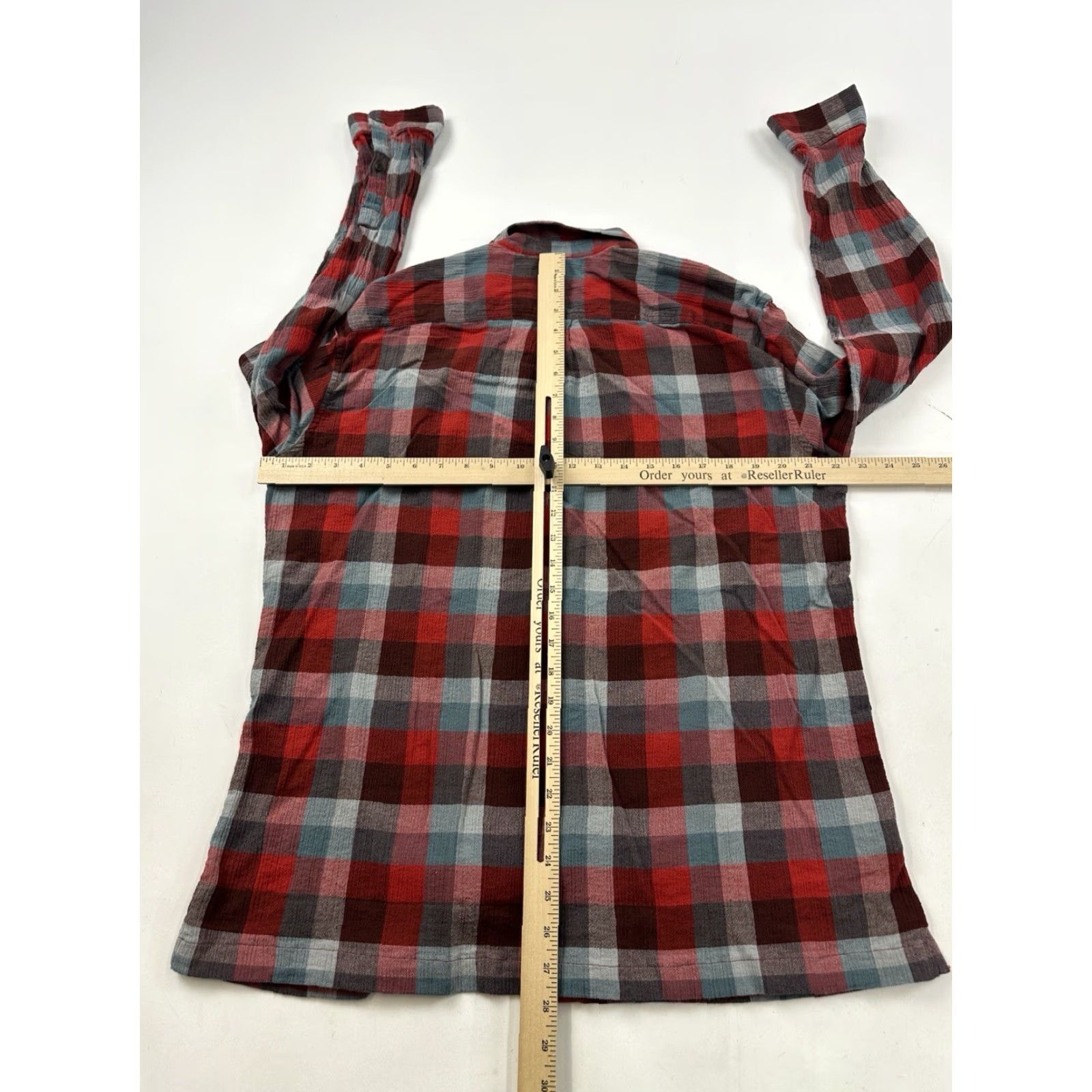 Eddie Bauer Eddie Bauer Shirt Mens XL Red Gray Plaid Button-Up Lightweight Classic Fit Size US XL / EU 56 / 4 - 5 Thumbnail