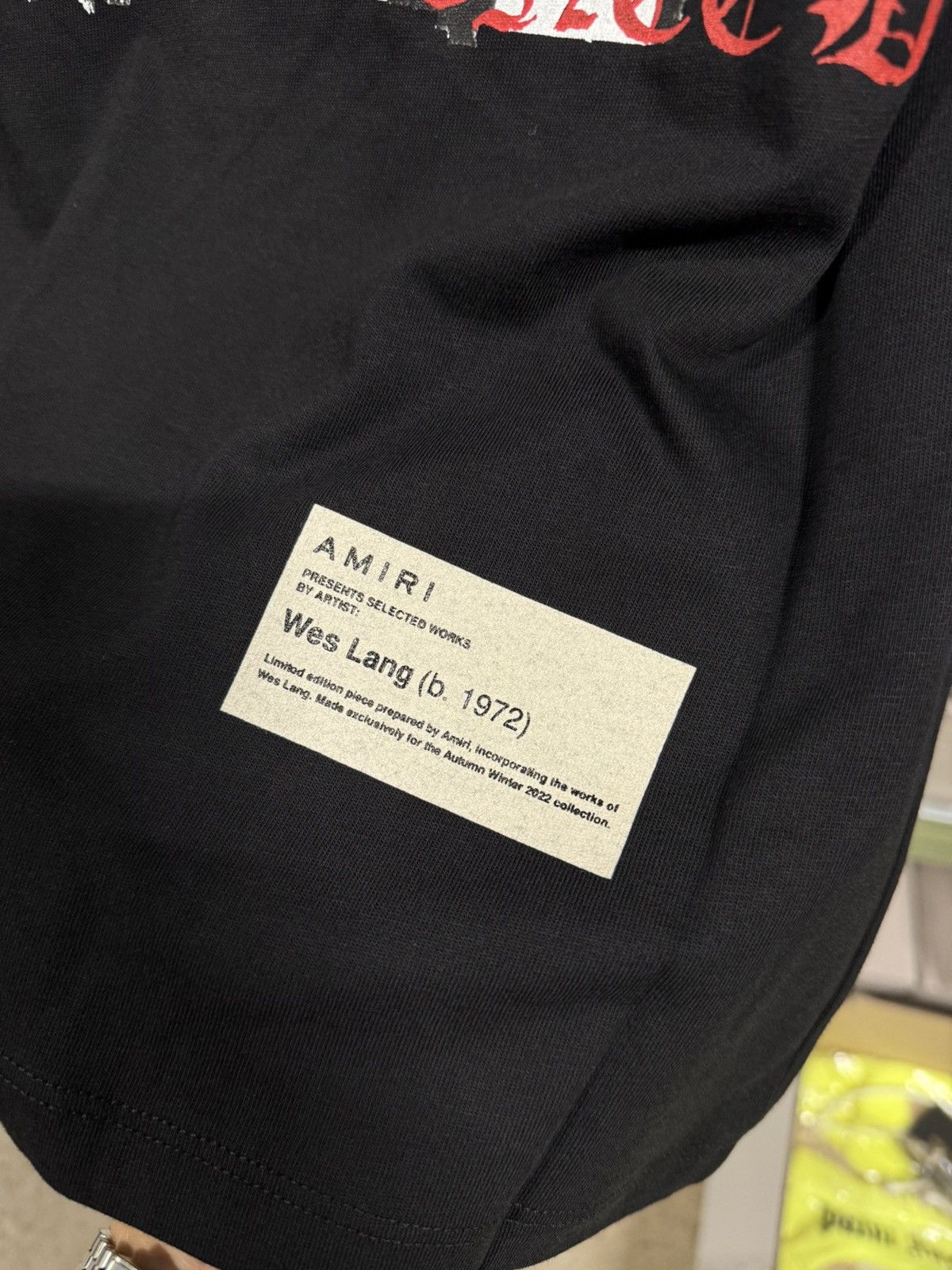 Amiri x Wes Lang T-Shirt Limited NEW 600$