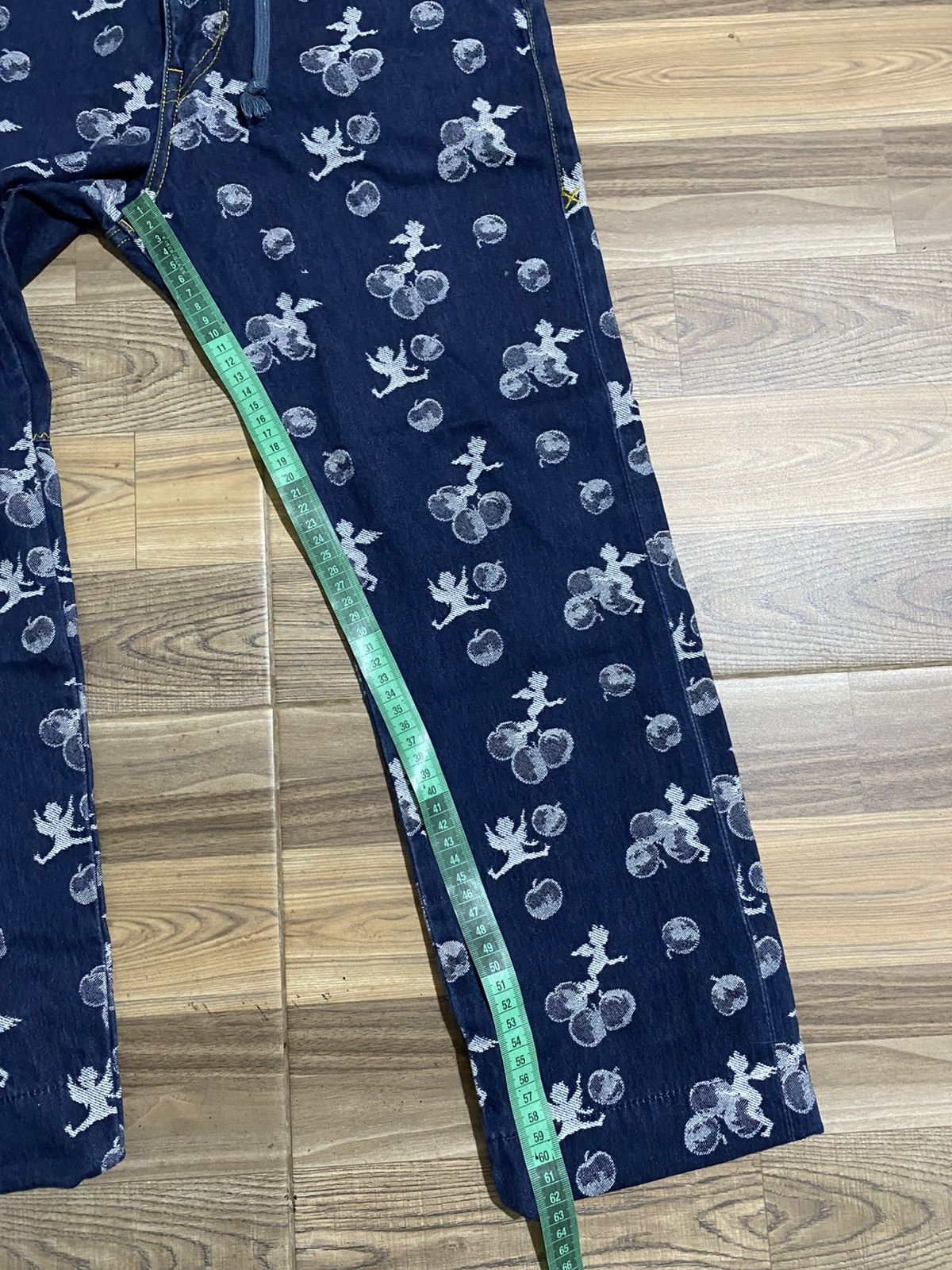 Frapbois × Issey Miyake × Japanese Brand 🇯🇵 FRAPBOIS CHERRY PRINT JEANS Size US 30 / EU 46 - 12 Thumbnail