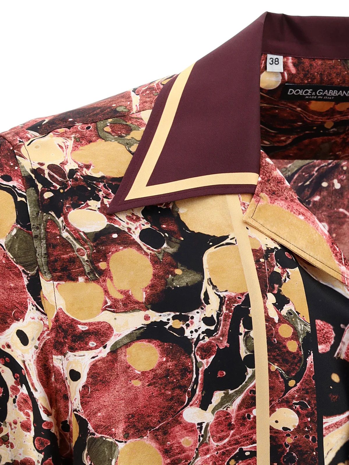 Dolce & Gabbana Dolce & Gabbana Graphic Print Silk Button Up Down Shirt Size US XL / EU 56 / 4 - 4 Thumbnail
