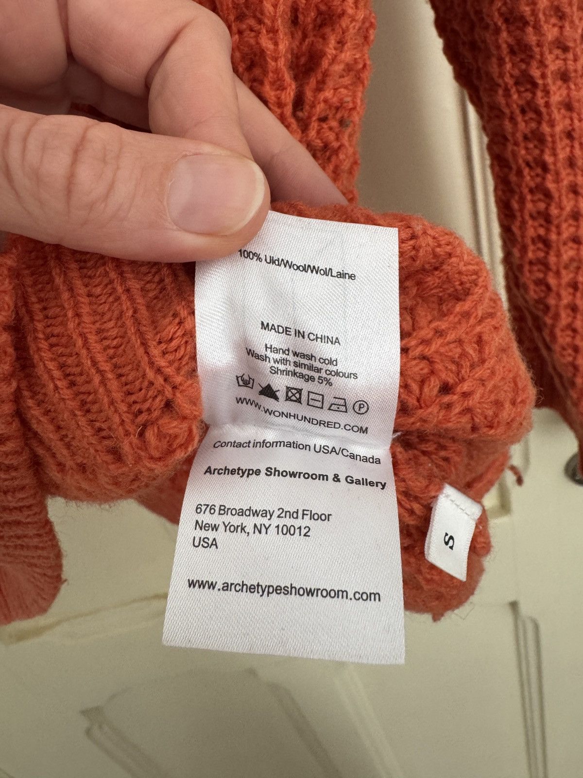 Won Hundred Won Hundred Inguna Chunky Sweater In Roll Neck Flame Orange Size S / US 4 / IT 40 - 4 Thumbnail