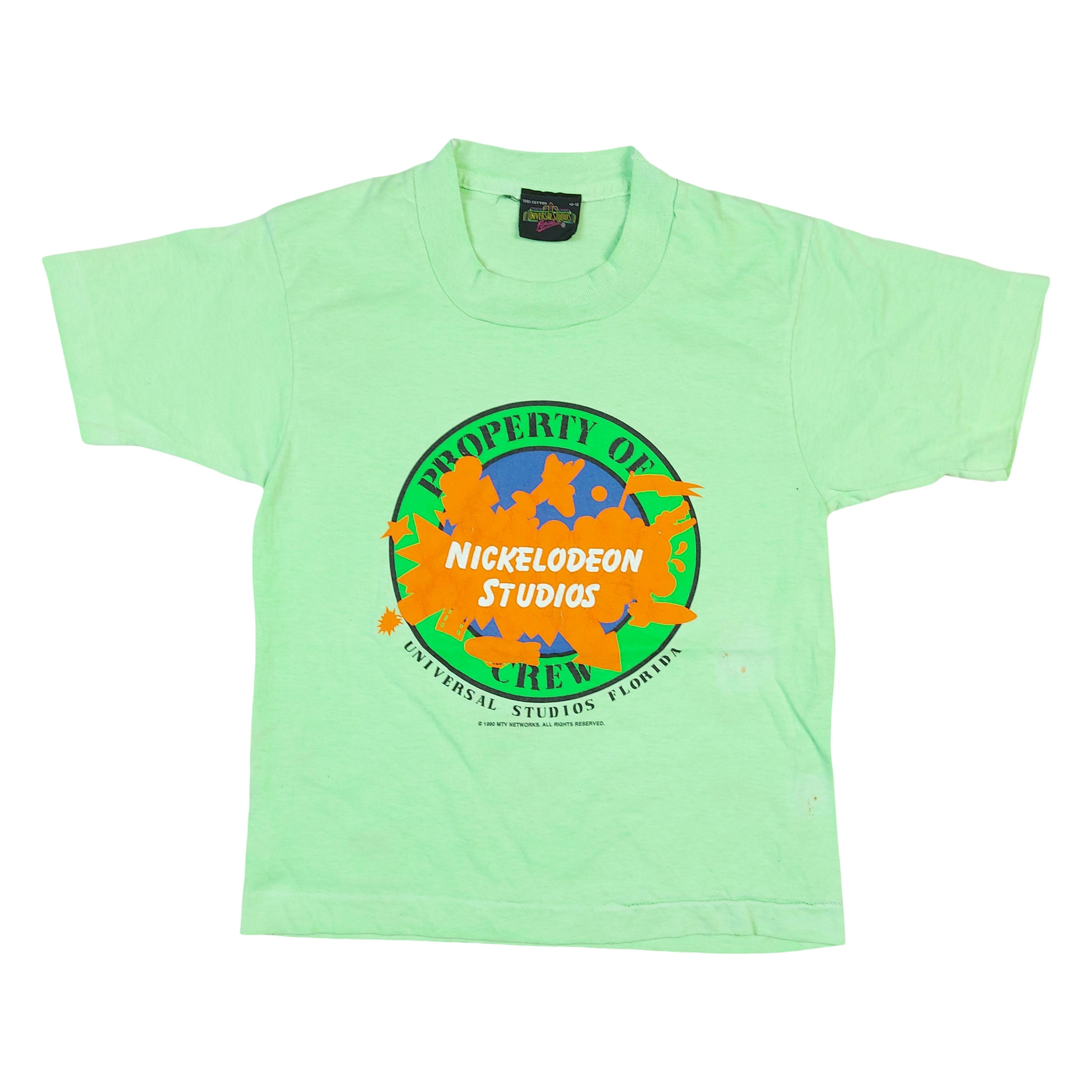 Nickelodeon Vintage 90s Property Of Nickelodeon Studios Crew 1990 TEE Size XL / US 12-14 / IT 48-50 - 1 Thumbnail