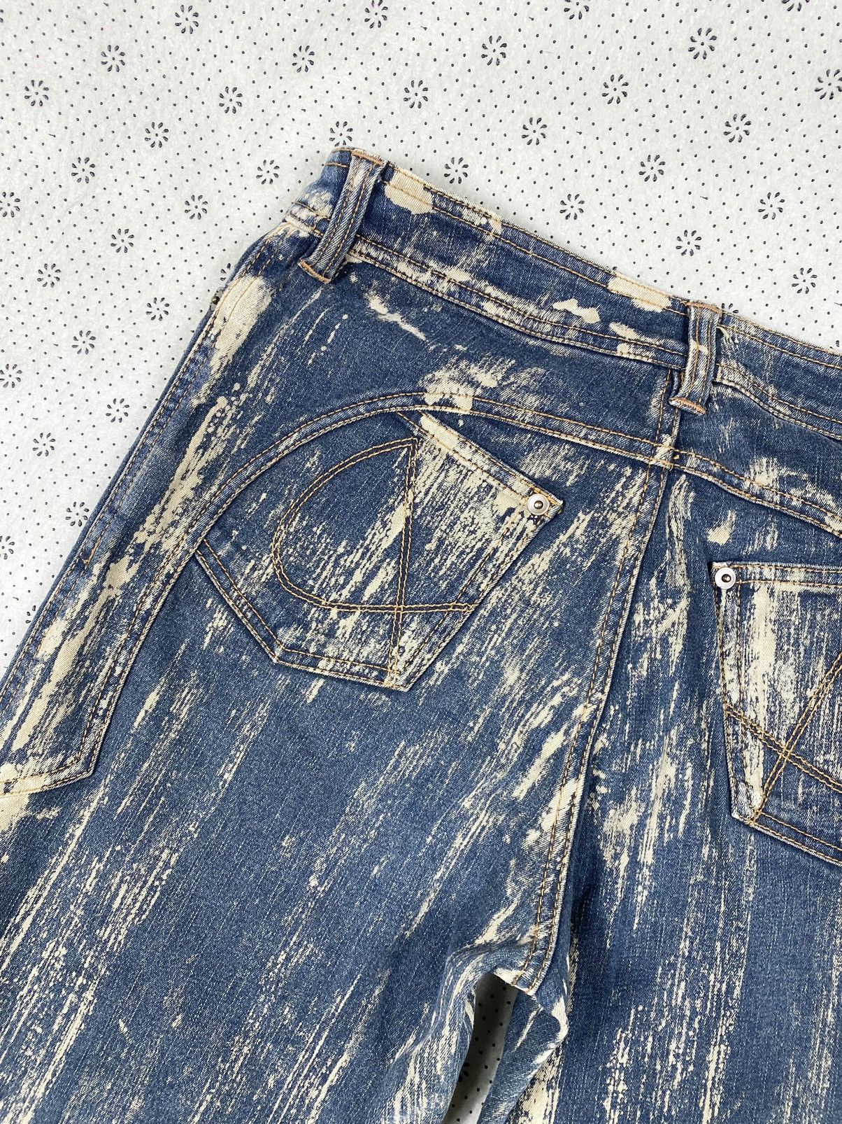 Hysteric Glamour Acid Wash Denim By Miss Alice Size 29" - 8 Thumbnail