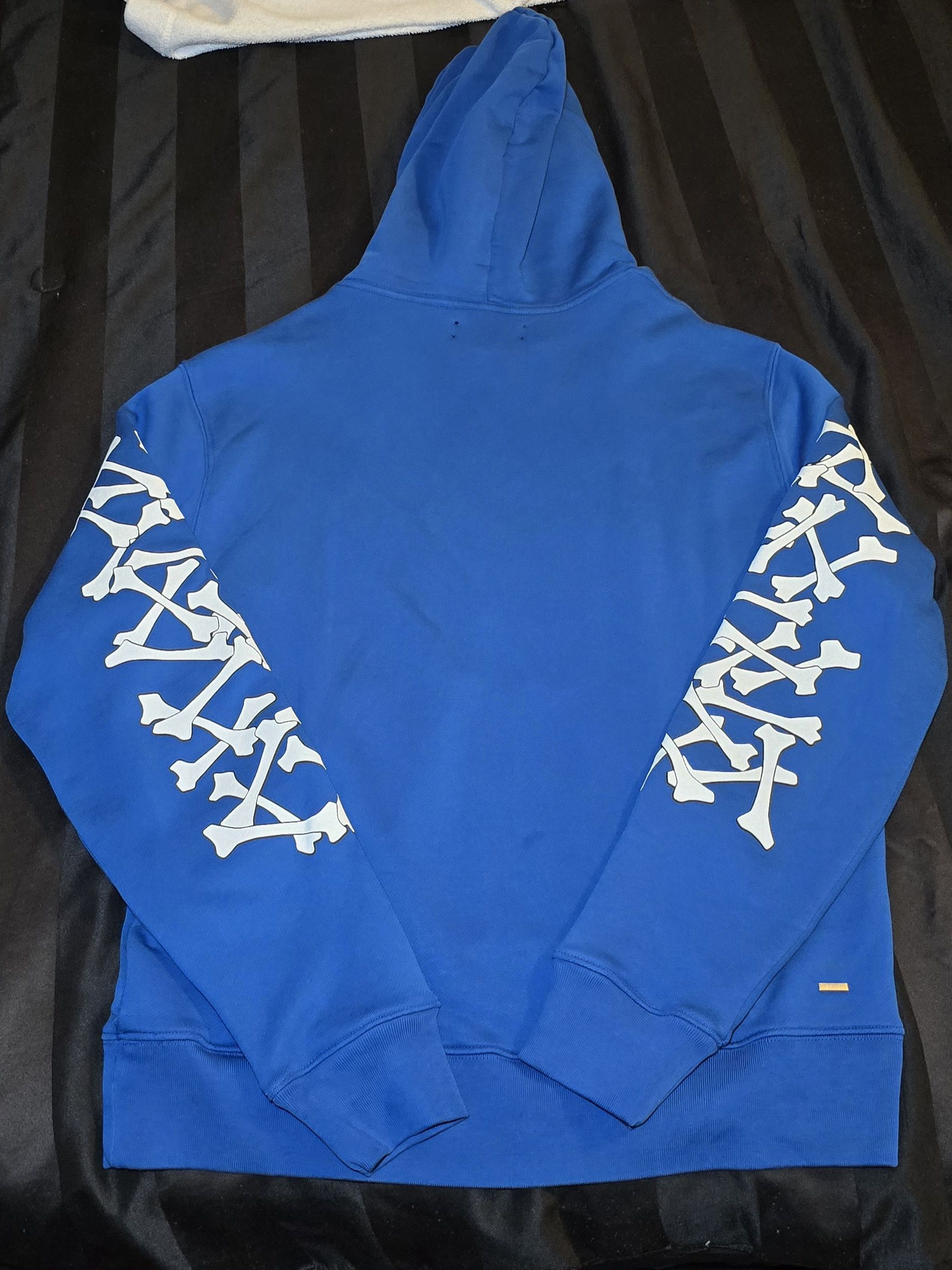 Amiri AMIRI BONES STACKED HOODIE BLUE SZ L Size US L / EU 52-54 / 3 - 8 Thumbnail