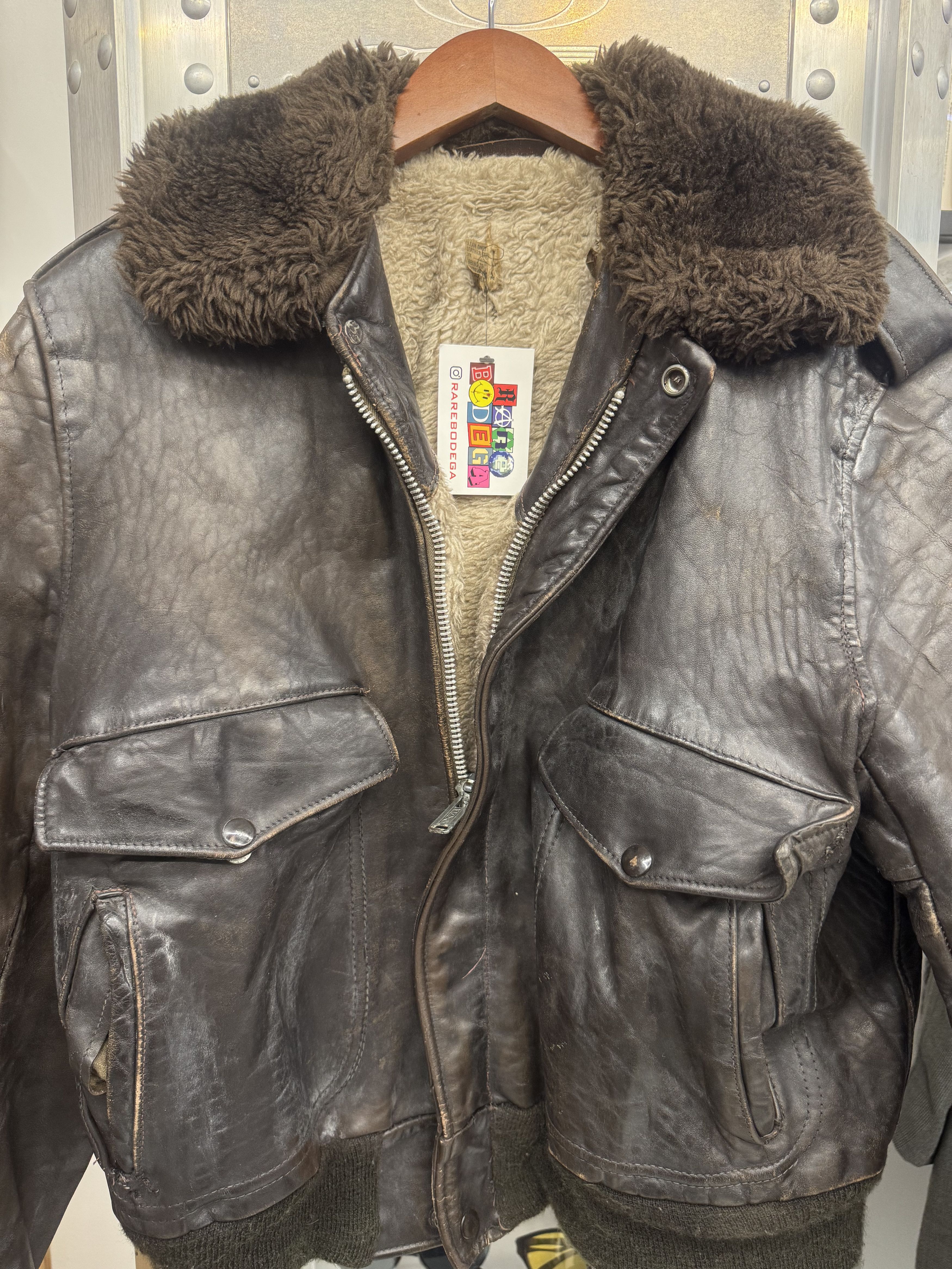 Other Vintage Leather Jacket Size US XS / EU 42 / 0 - 1 Thumbnail