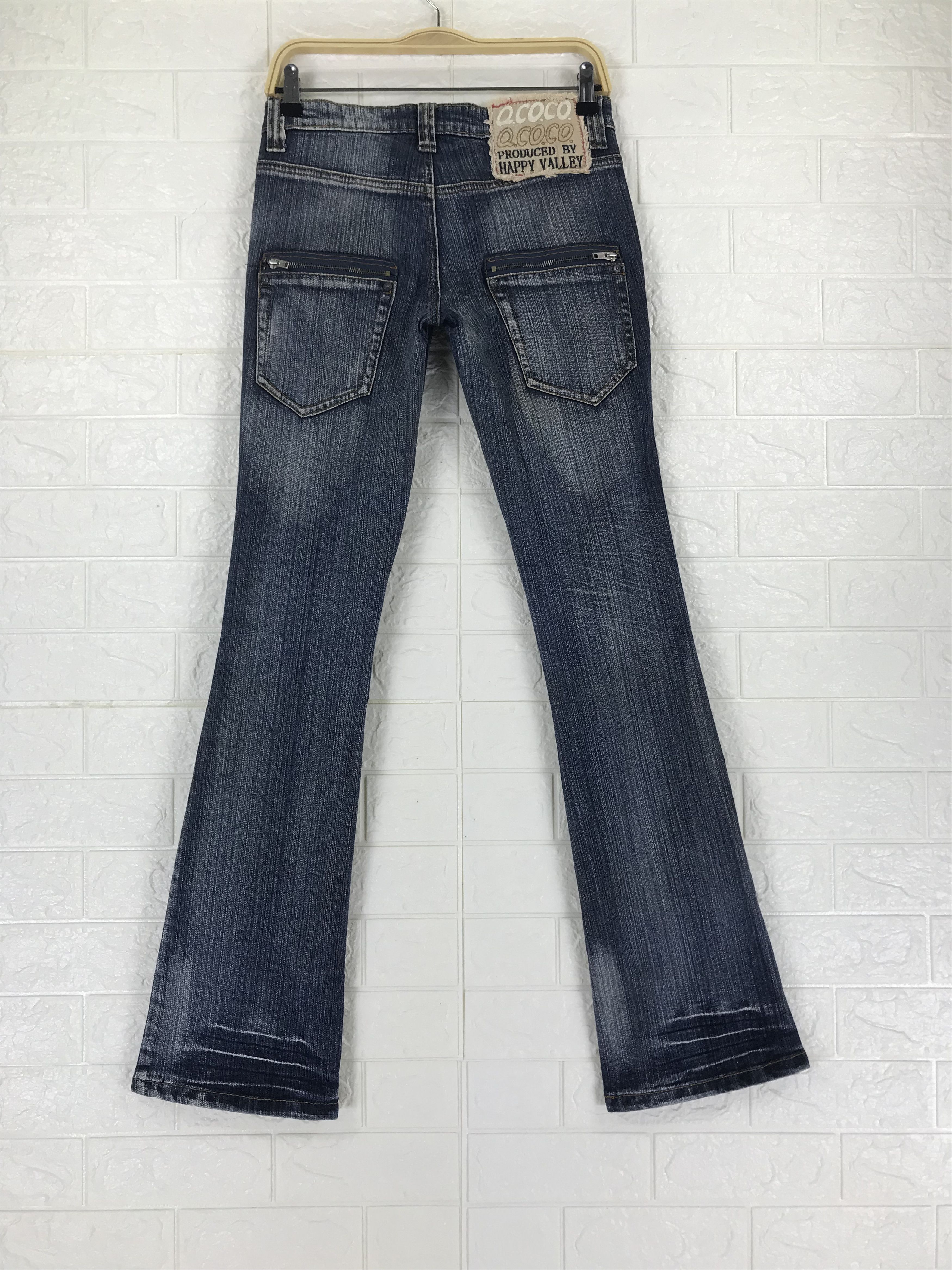 Japanese Brand Vintage Japanese Flare Jeans Bush Bell Bottom Denim Size 29" - 5 Thumbnail