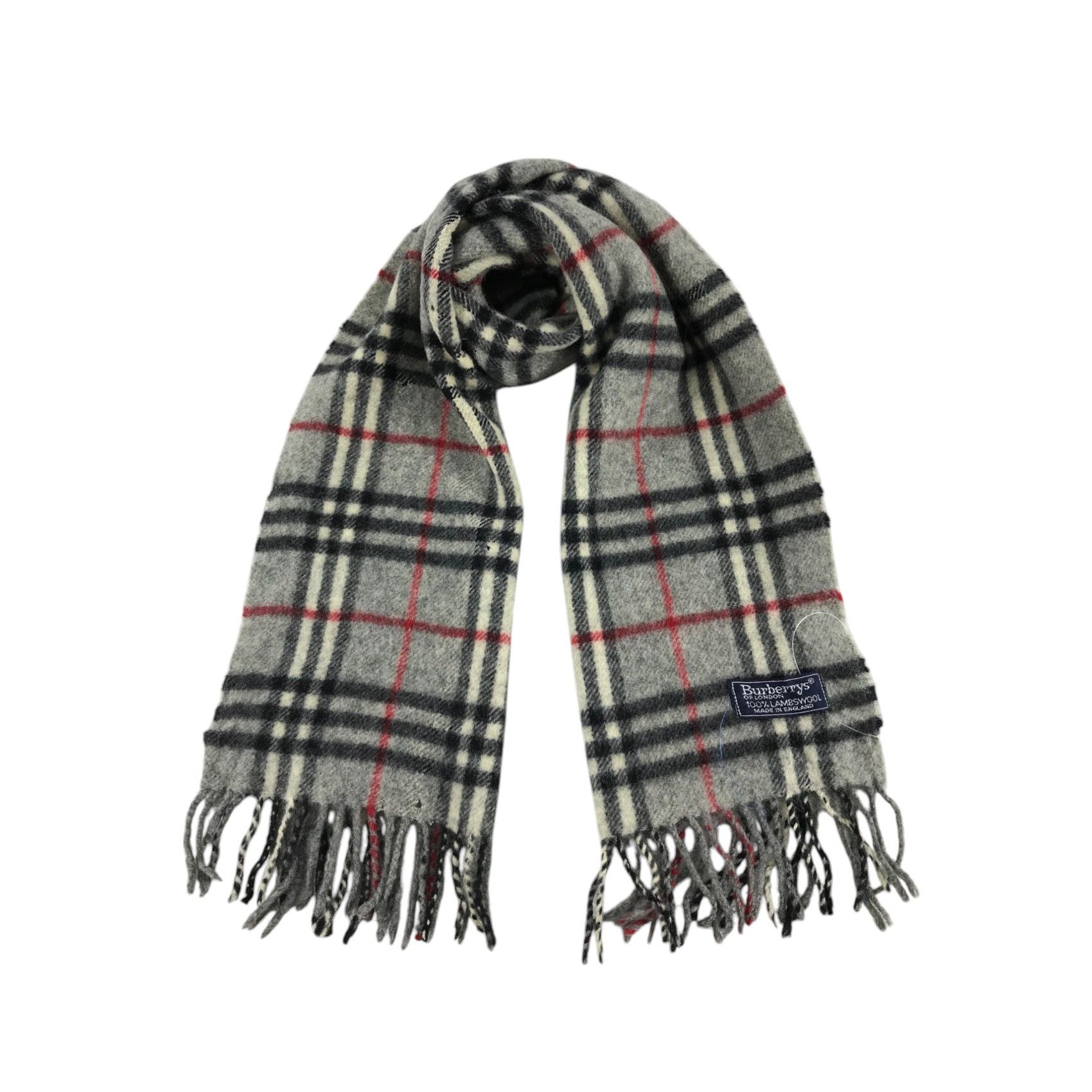 Burberry × Vintage Burberry Scarf / Muffler / Neckwear - WW1408 Size ONE SIZE - 1 Thumbnail