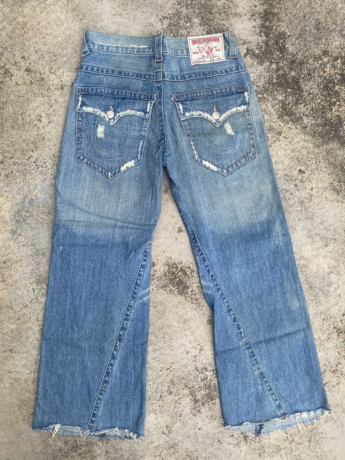 If Six Was Nine × True Religion Flare Jeans True Religion Distressed Bootcut Size US 31 - 15 Thumbnail