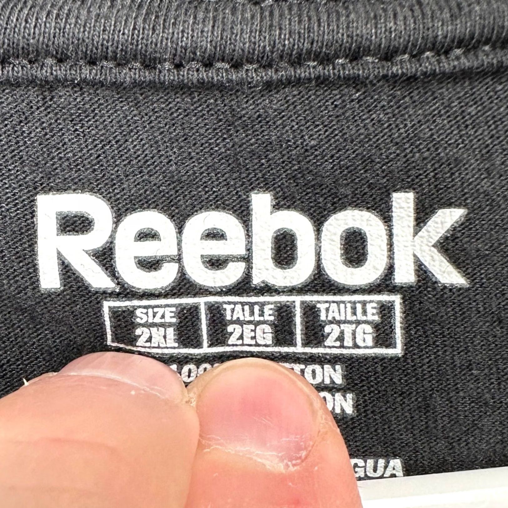 Reebok Reebok Chicago Blackhawks Mens T-Shirt 2XL Black Crewneck Short Sleeve Tee Logo Size US XXL / EU 58 / 5 - 4 Thumbnail