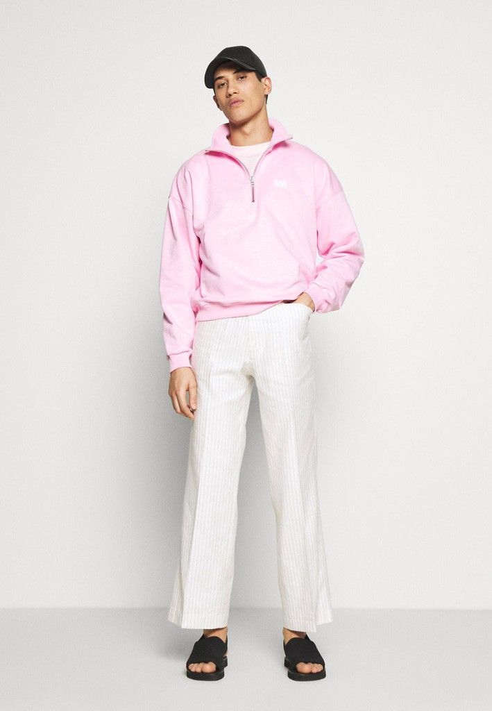 Martin Asbjorn Martin Asbjorn Logo Pink Half Zip Crewneck Size US M / EU 48-50 / 2 - 2 Thumbnail