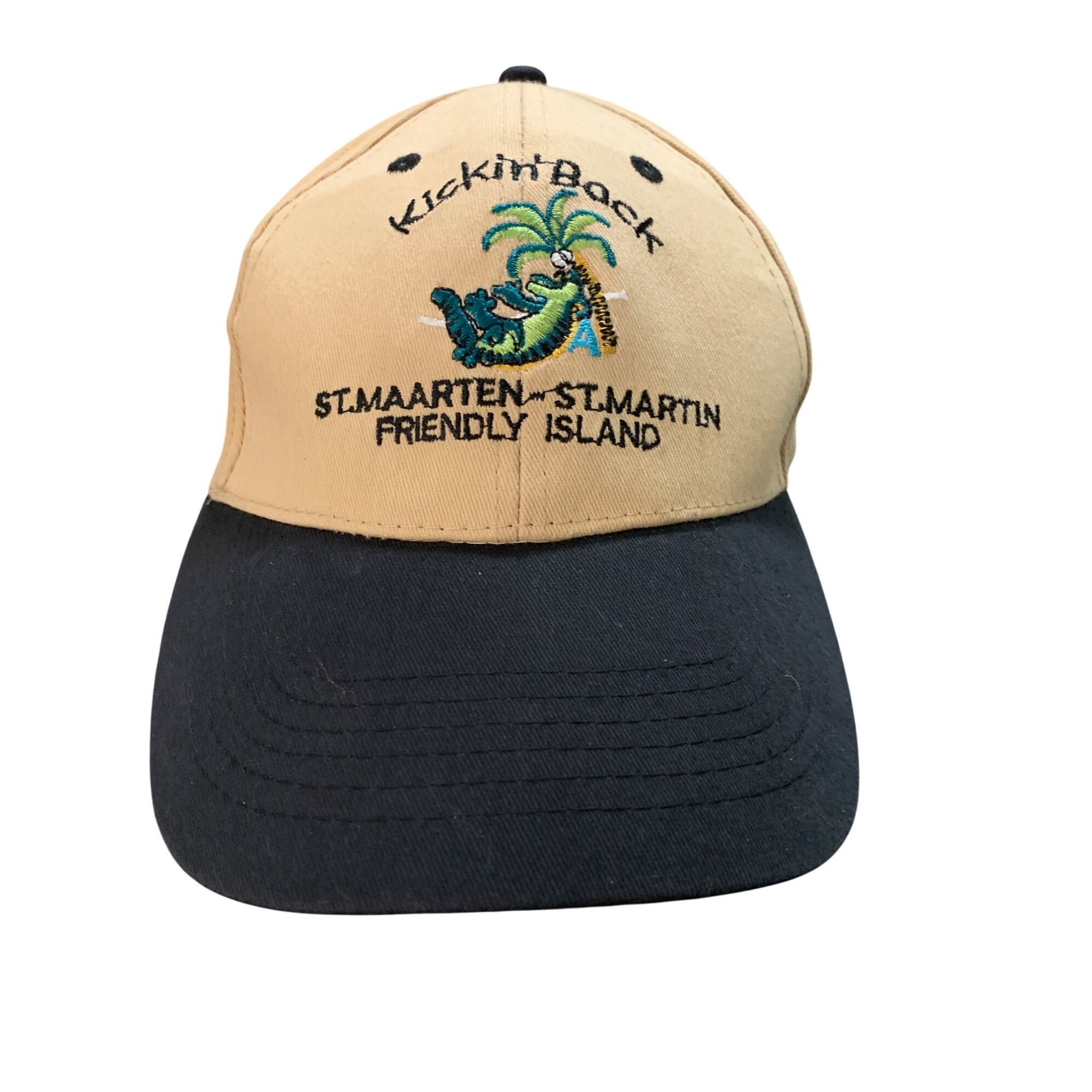 Other 34. Baseball Cap St Maarten Kickin Back Alligator Palm Tree Size ONE SIZE - 1 Thumbnail