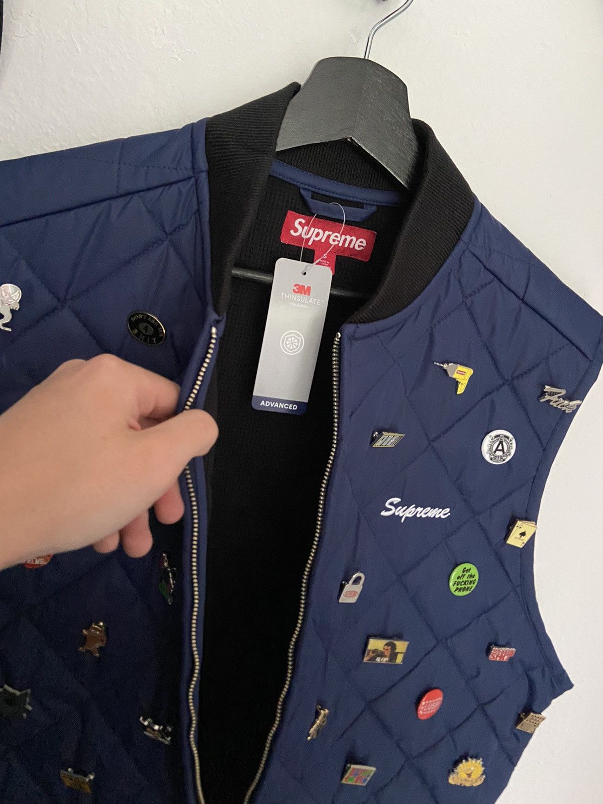 Supreme multi pin vest
