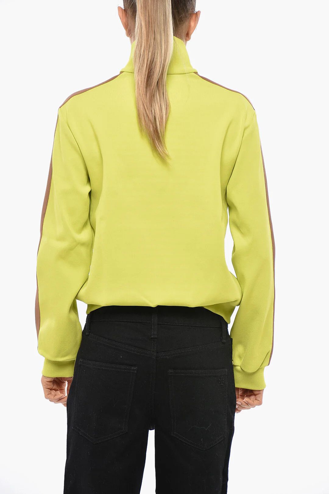 Tory Burch og1mm0426 Nylon Sweatshirt in Yellow Size XS / US 0-2 / IT 36-38 - 3 Thumbnail