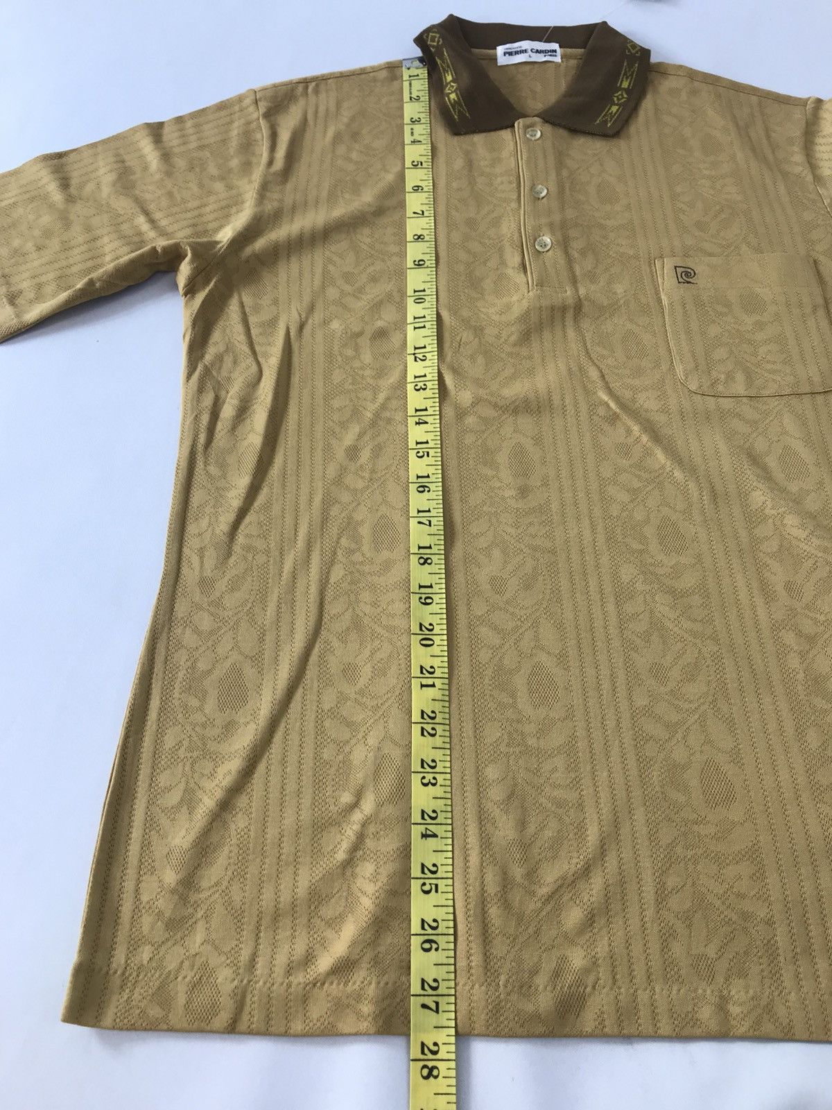 Pierre Cardin 90s Pierre Cardin Paris Tricot Single Pocket Polo Tee Size US M / EU 48-50 / 2 - 10 Thumbnail