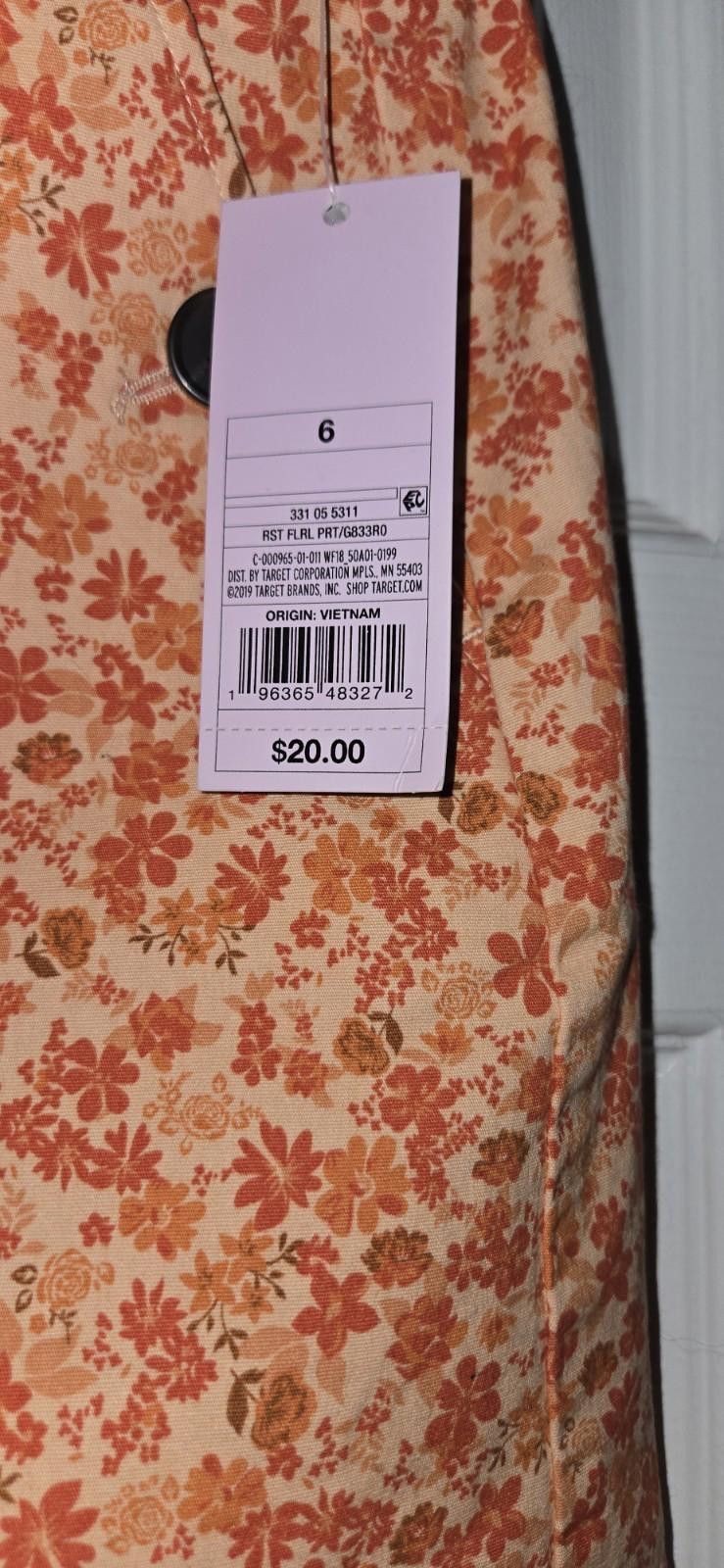 Other Wild Fable Womens Mini Skirt Rust Floral Print Size 6 Target Size 28" / US 6 / IT 42 - 6 Thumbnail