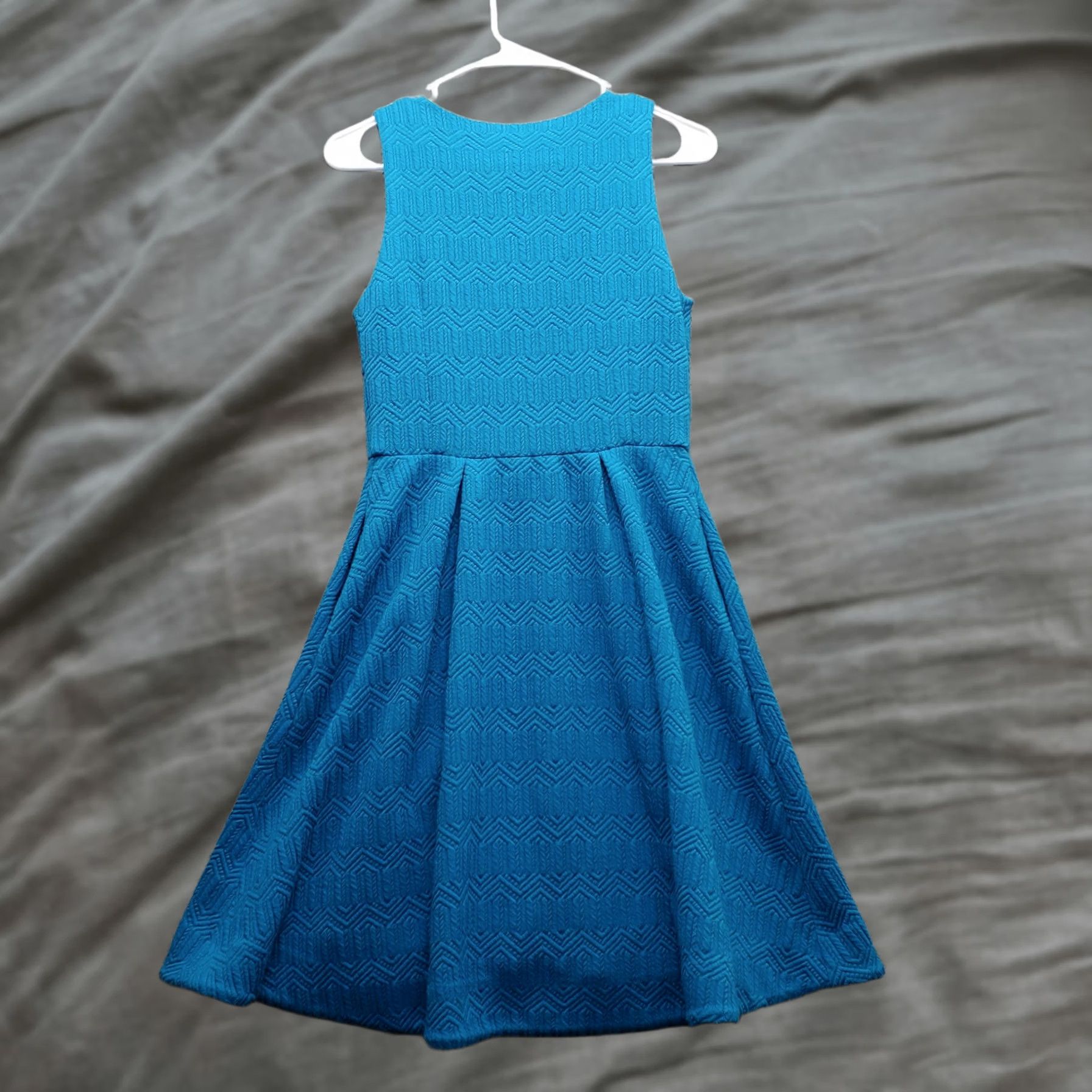 Vintage Leifsdottir A-Line Dress Women Size 4 Blue Lined Front Zip Sleeveless Midi Casual Party/Cocktail Vintage No Size S / US 4 / IT 40 - 1 Thumbnail
