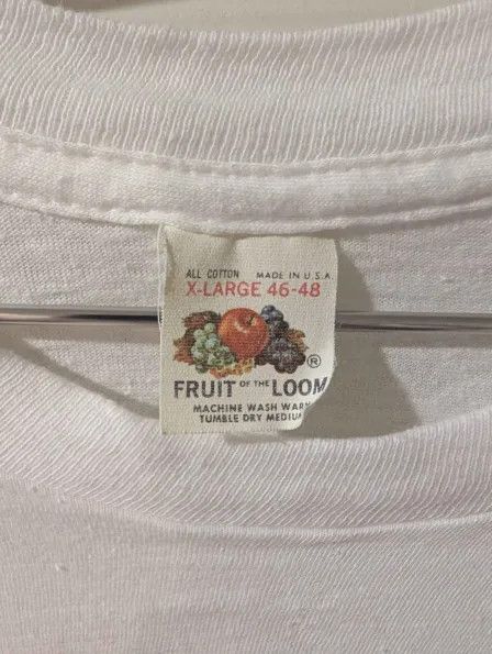 Fruit Of The Loom × Vintage Vintage 80s Fruit of the Loom Graphic T-shirt Size US XL / EU 56 / 4 - 3 Thumbnail