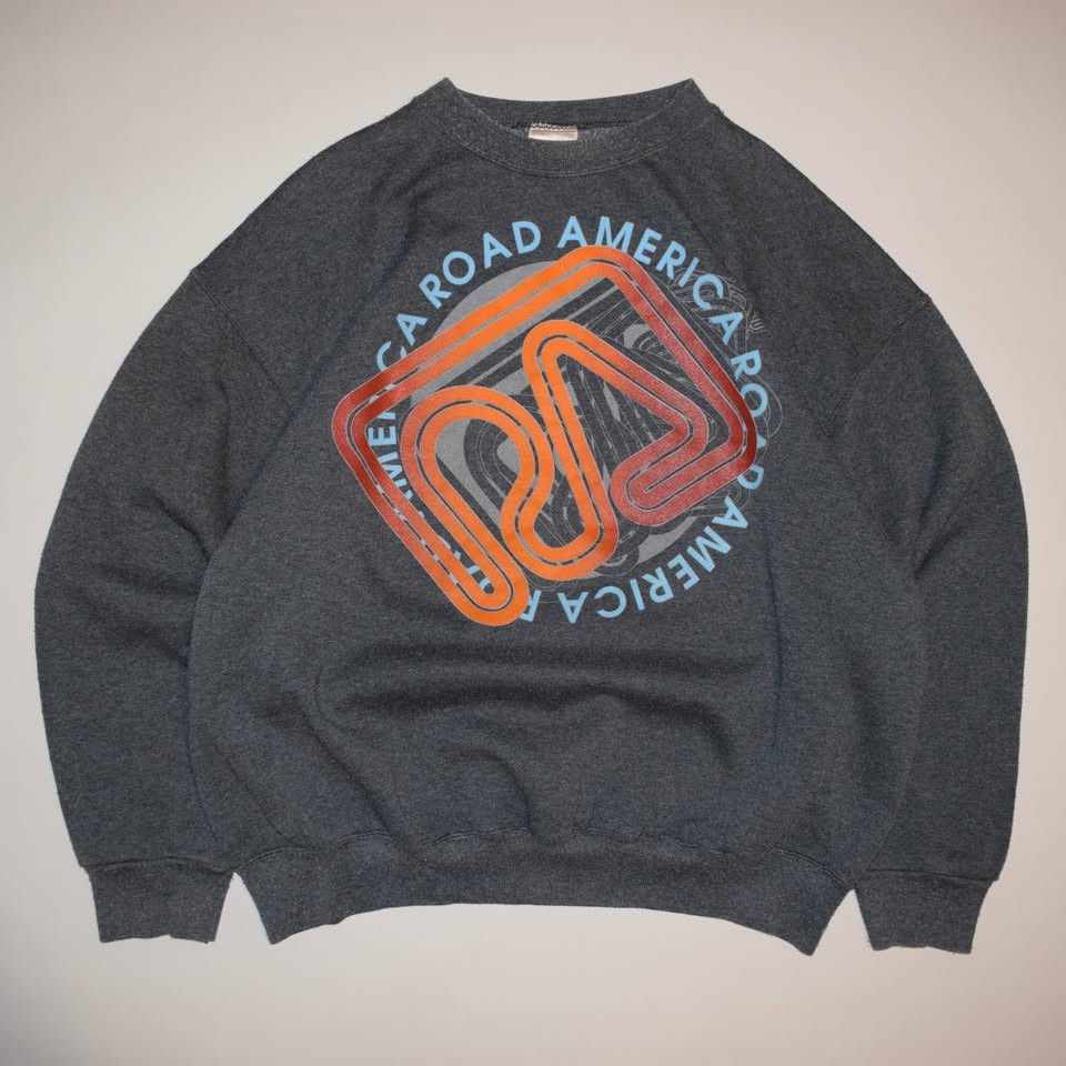 Tultex × Vintage Vintage 90s Road America Racing Track Sweatshirt - Large Size US L / EU 52-54 / 3 - 1 Thumbnail