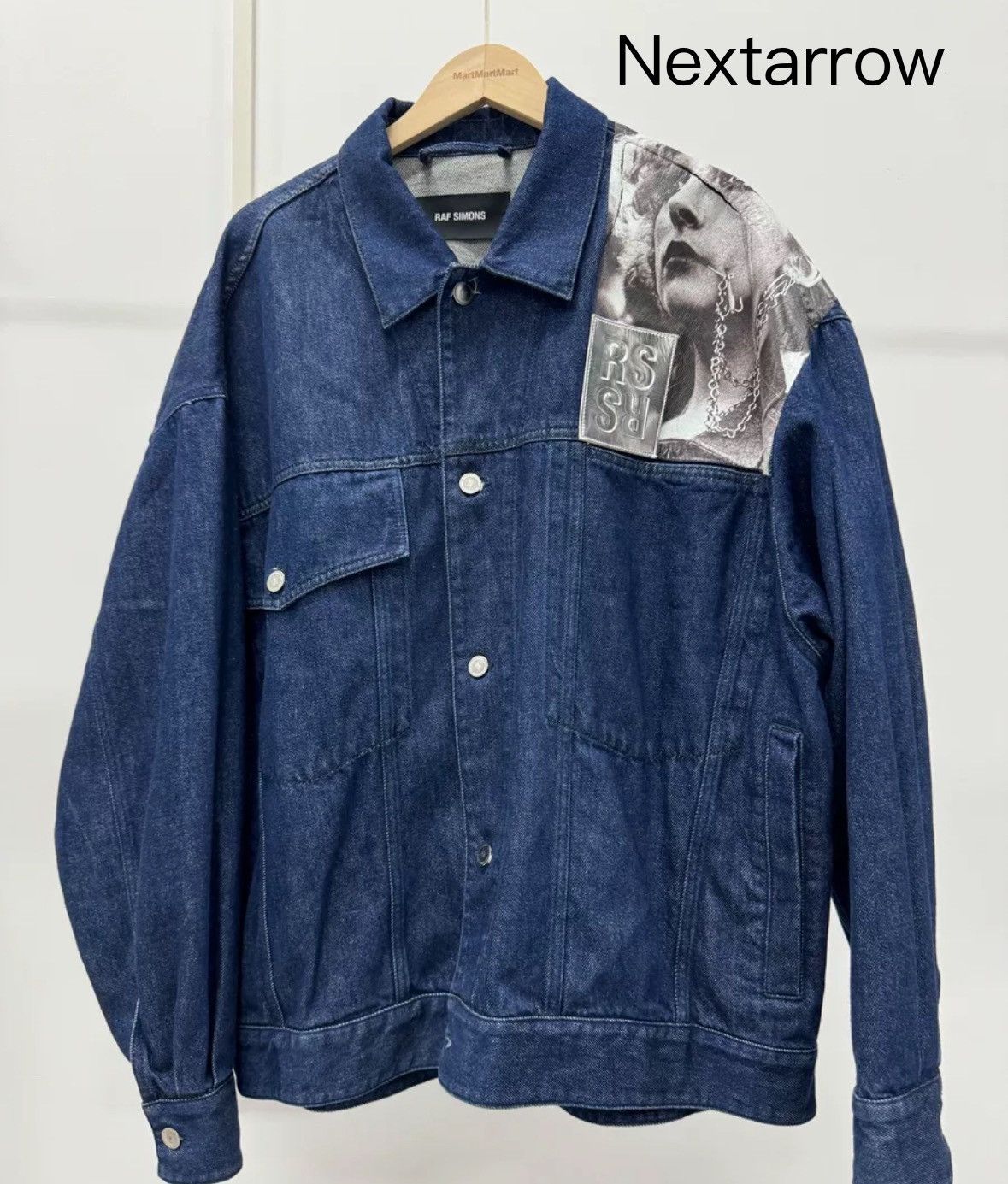 RAF SIMONS 19ss portrait blue denim jacket2412-Nextarrow 