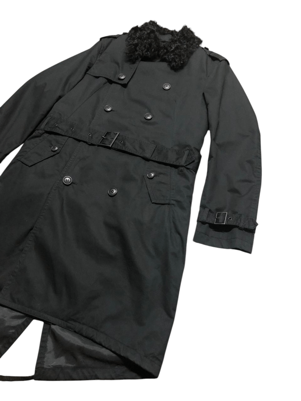 Neil Barrett Black Barrett By Neil Barrett Double Breasted Belted Size US M / EU 48-50 / 2 - 8 Thumbnail
