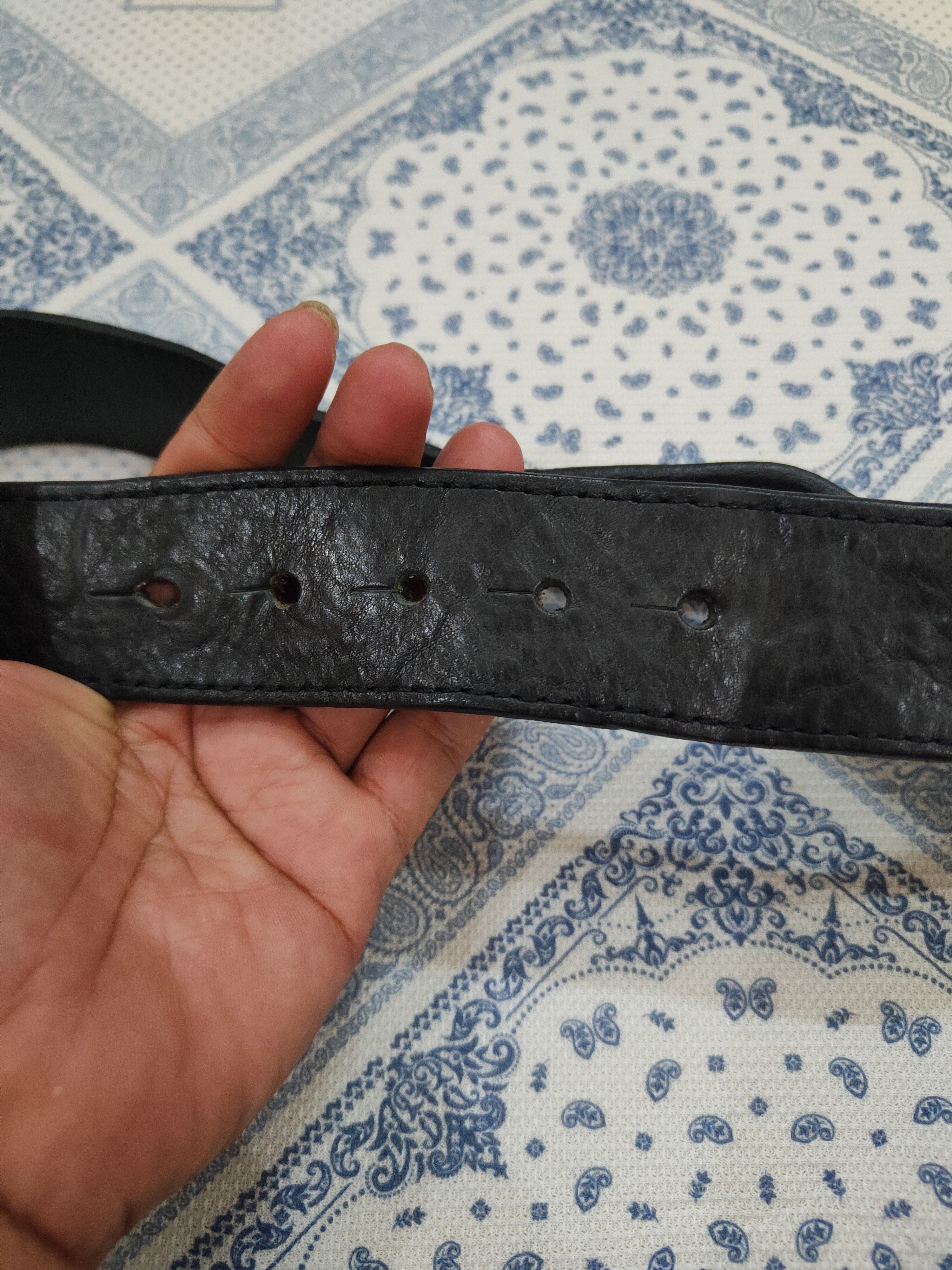 Dsquared2 Vintage Dsquared 2 Spellout Big Buckle Leather Belt Size 38 - 4 Thumbnail