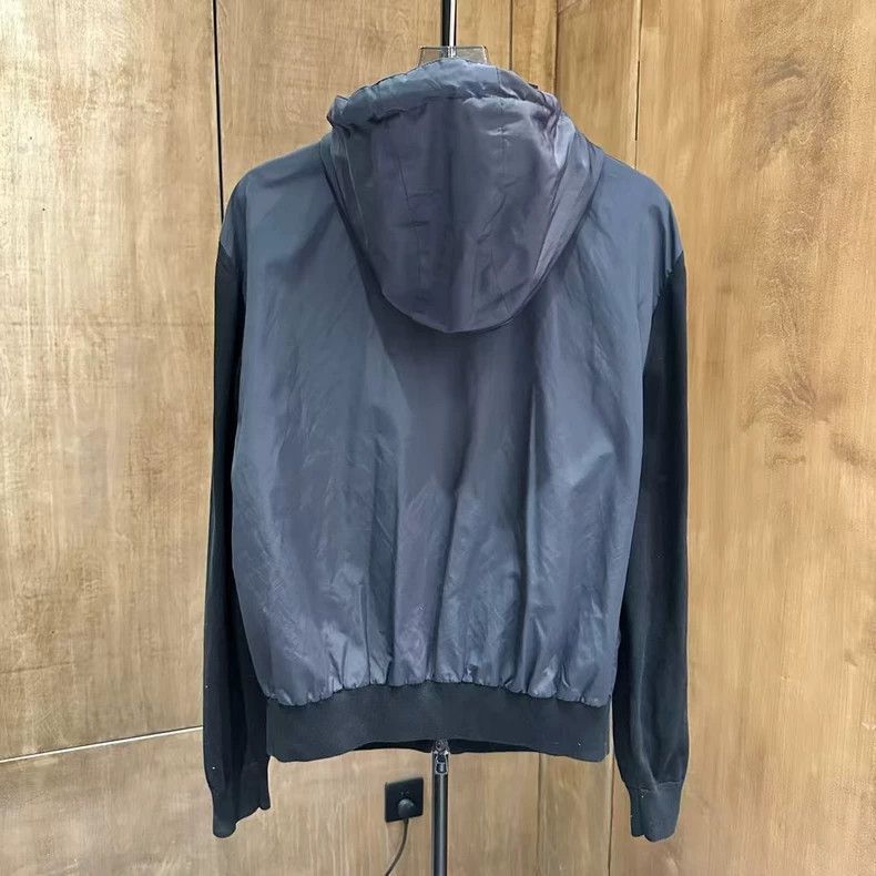 Louis Vuitton Louis Vuitton Black Embroidered Nylon Windbreaker Jacket -2 Size US M / EU 48-50 / 2 - 2 Thumbnail