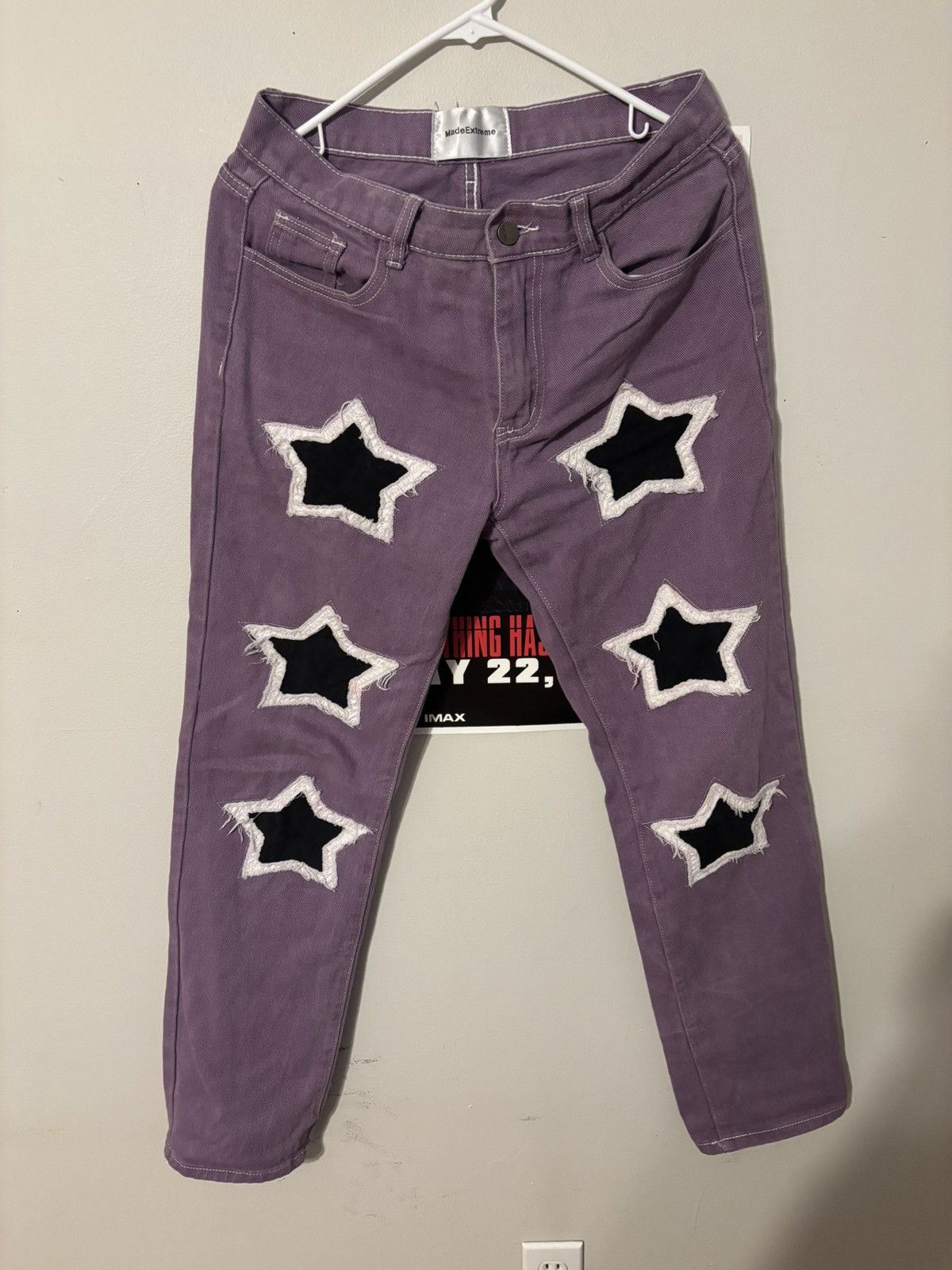 Japanese Brand Vintage Purple Rockstar Denim Pants Size US 30 / EU 46 - 1 Thumbnail