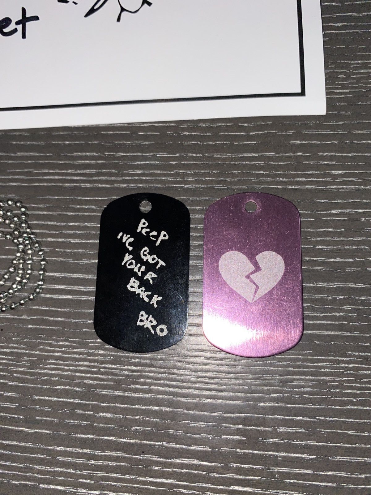 GOTHBOICLIQUE × Lil Peep COWYS 2 dog tags Size ONE SIZE - 3 Thumbnail