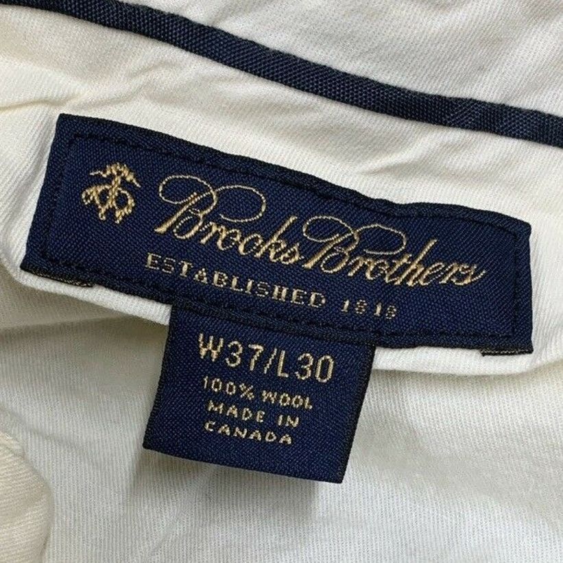 Brooks Brothers Brooks Brothers Dress Pants Wool Pleated Cuffed Brown 34x28 Size 34R - 2 Thumbnail