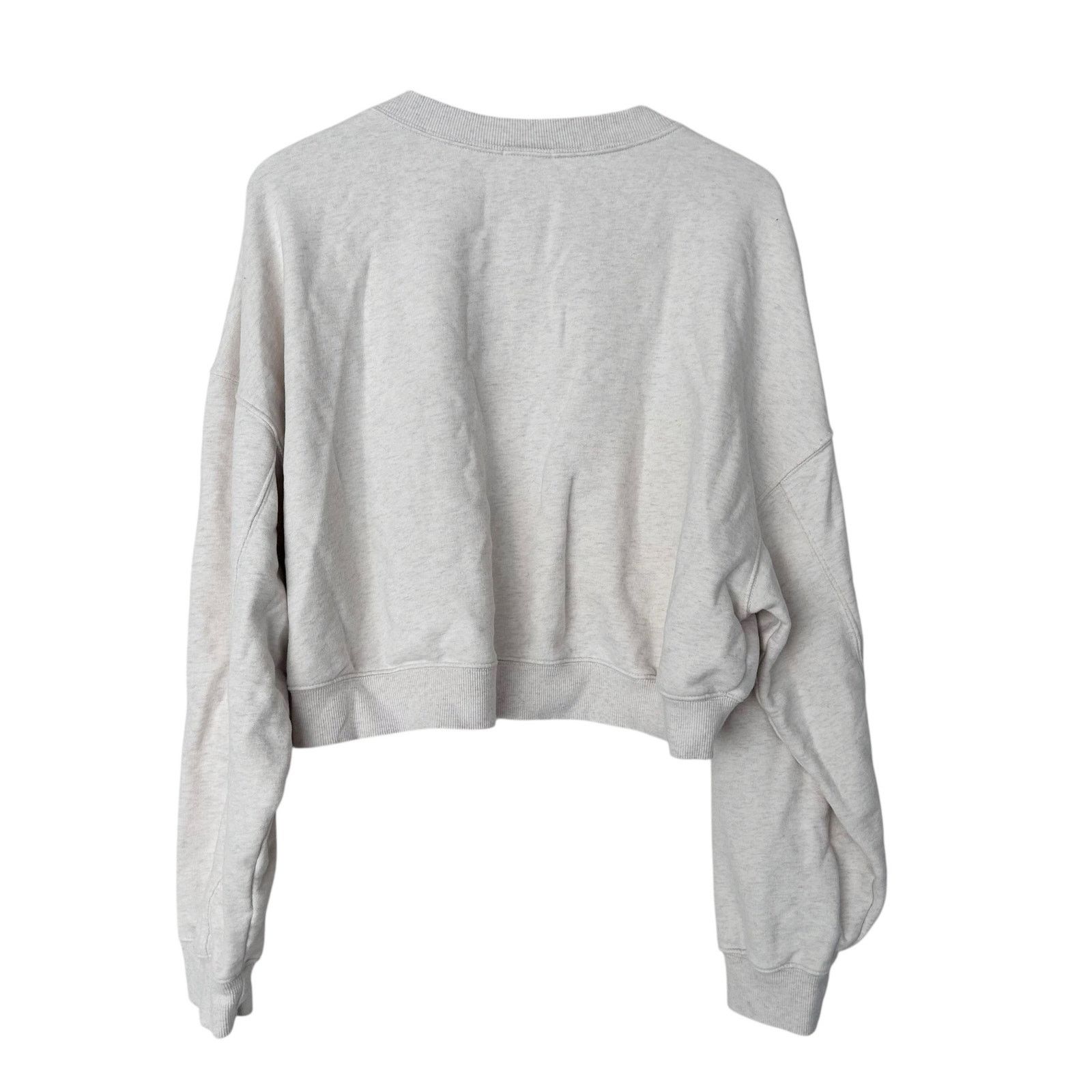 Other Offline by Aerie Tan Cropped Sweatshirt Maybe Later Sz XL Size XL / US 12-14 / IT 48-50 - 5 Thumbnail