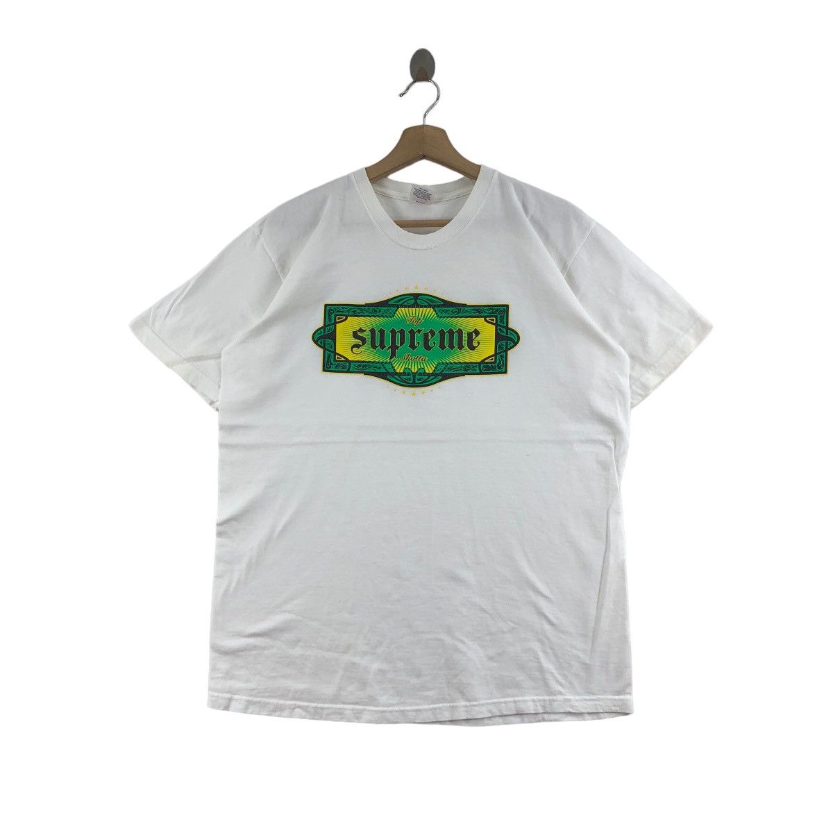 Supreme SUPREME Top Shotta Tee White Medium Size Size US M / EU 48-50 / 2 - 1 Thumbnail