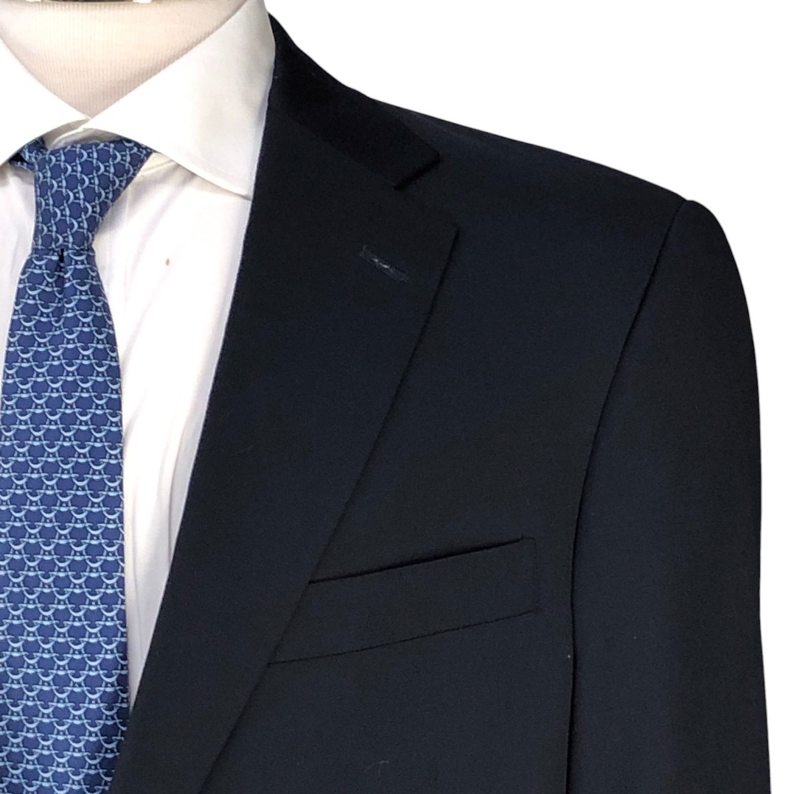 Hart Schaffner Marx Hart Schaffner Marx HSM Size 42L Blazer Navy Bronze Button Size 42L - 4 Thumbnail