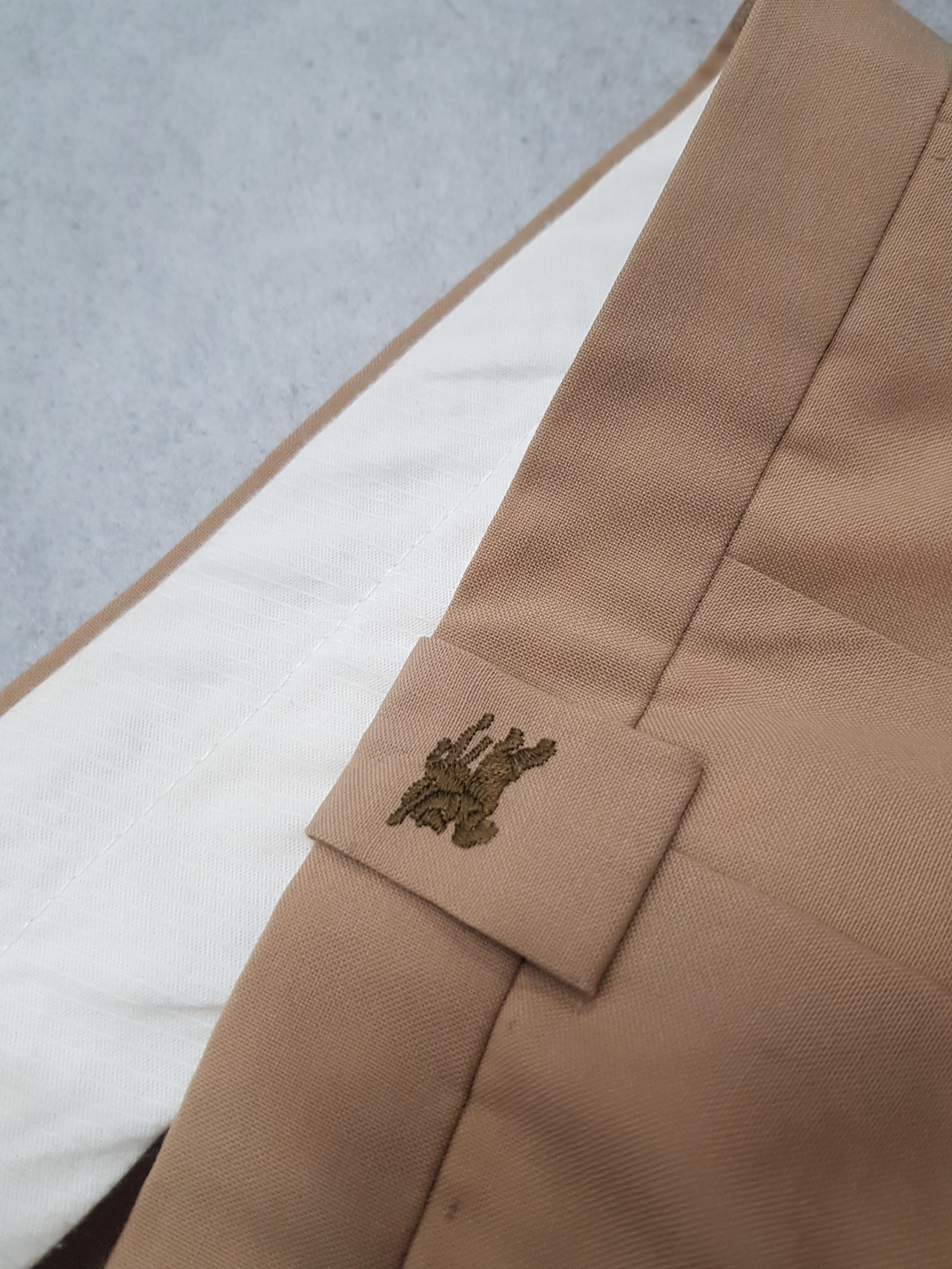 Burberry × Designer × Vintage True Vintage 90s Burberry cream beige Baggy chino Trousers Size US 39 - 7 Thumbnail