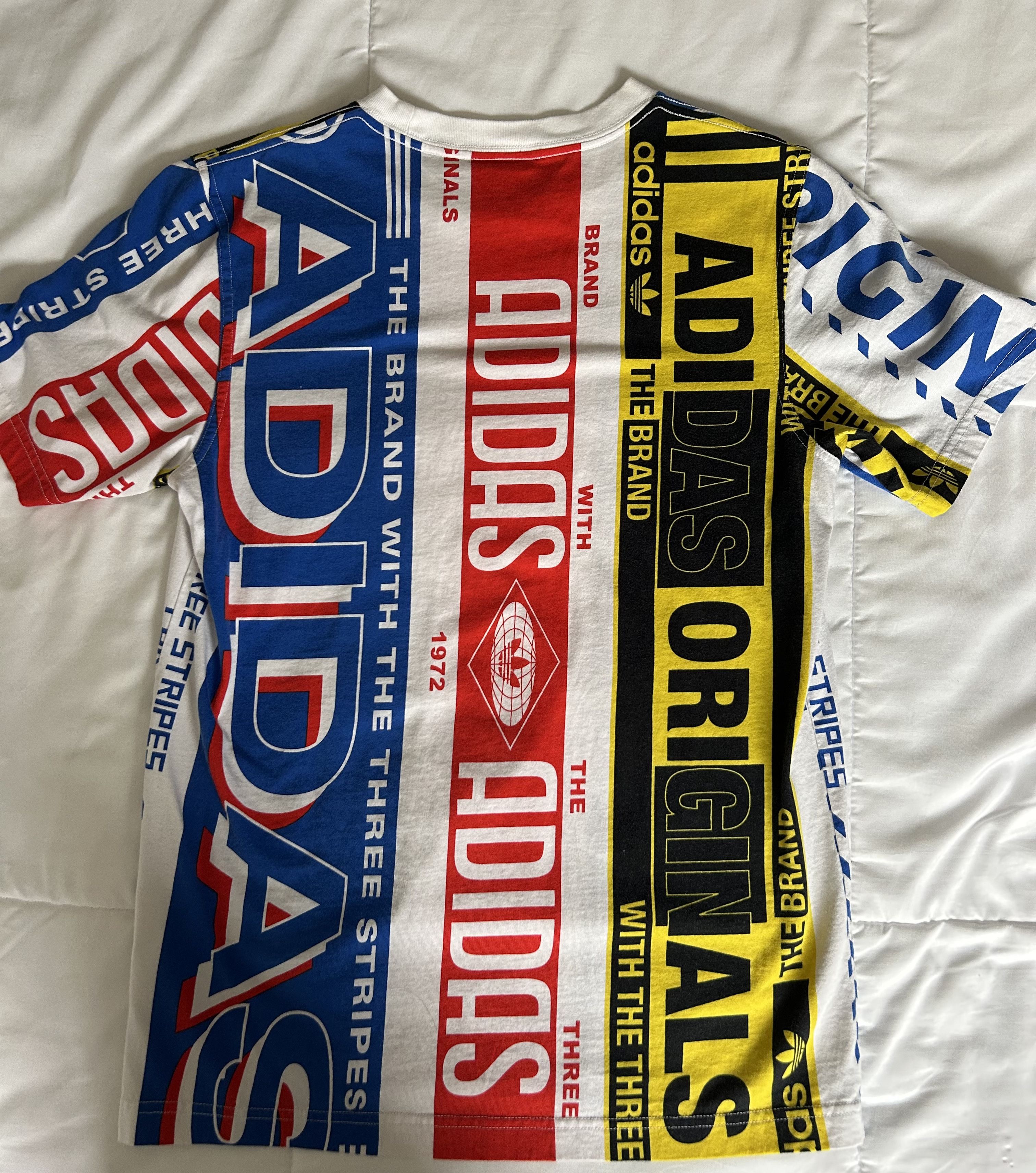 Adidas Adidas Originals Retro Y2K Graphic Tee (Rare Design) Size US S / EU 44-46 / 1 - 2 Thumbnail