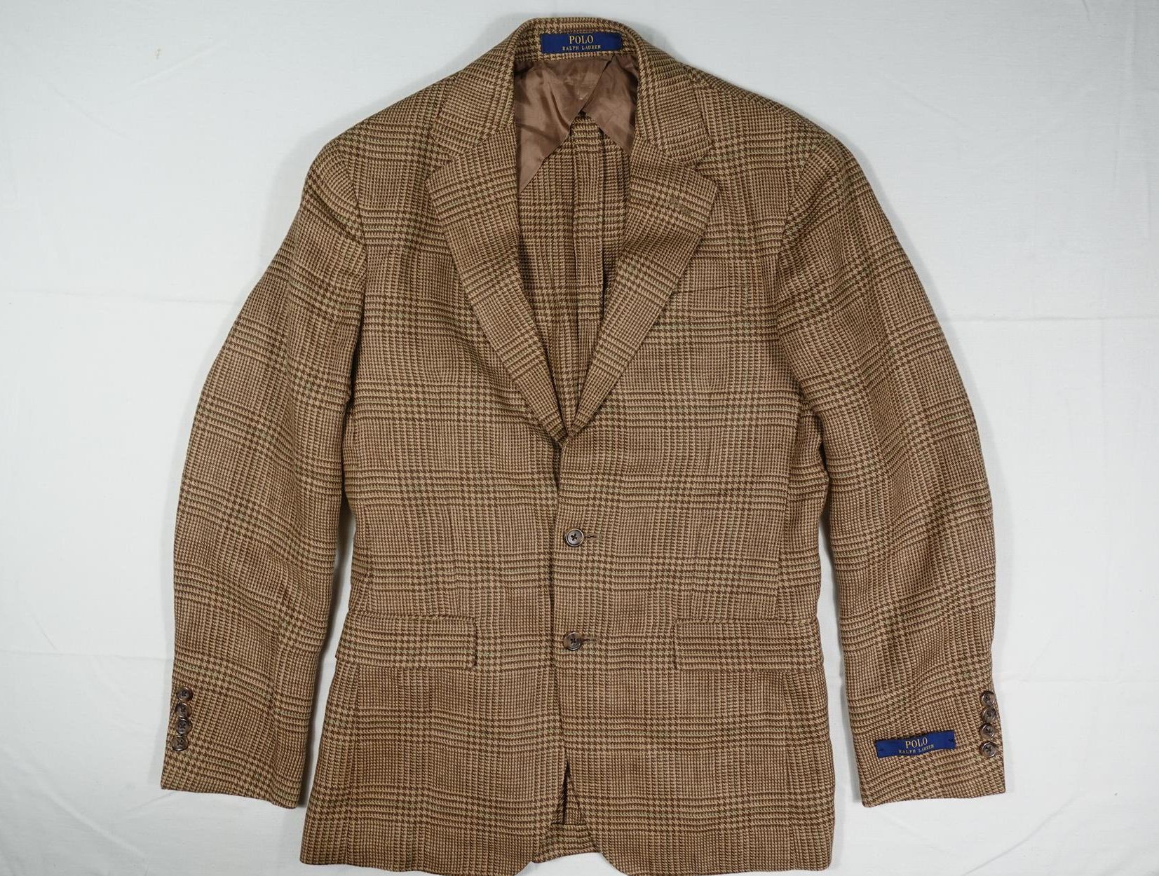 Polo Ralph Lauren Polo Ralph Lauren Blazer Jacket Coat Herringbone Brown 36 Size 36R - 1 Thumbnail