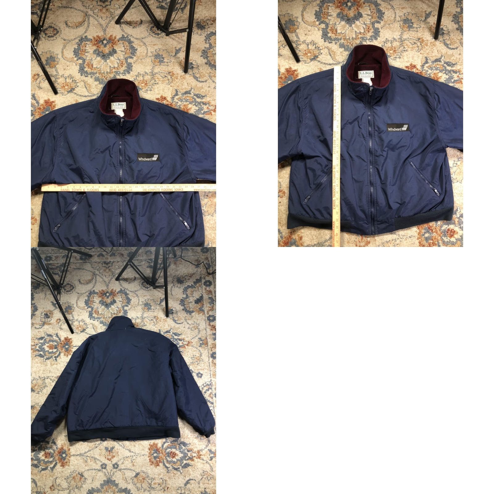Vintage Vintage L.L.Bean Jacket Mens Large Blue Nylon Warm-up Bomber Windward Fleece 90s Size US L / EU 52-54 / 3 - 8 Thumbnail