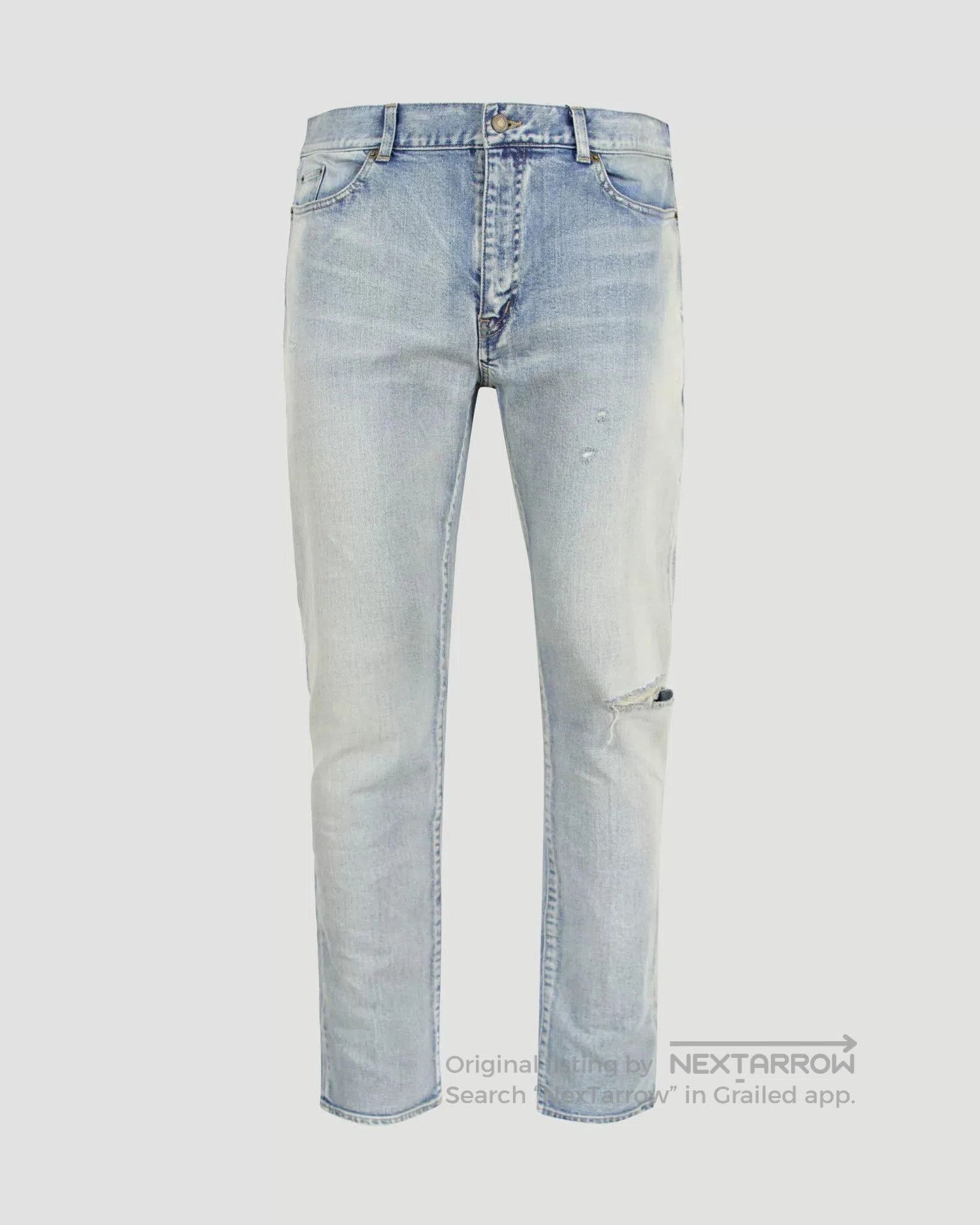 Saint Laurent Paris Saint Laurent Distressed Slim Fit Jeans. Size US 31 - 1 Thumbnail