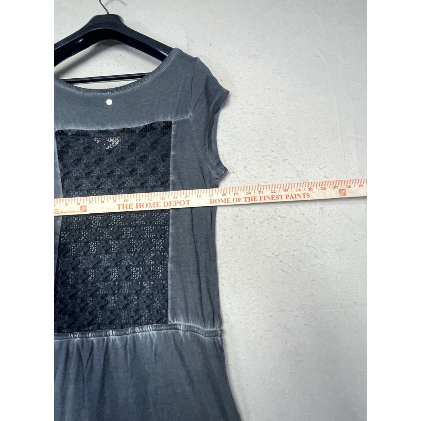 Rip Curl RIP CURL Dress Women XL Beach V-Neck Sleeveless Knee Length Gauze Black Shirt Dress Cap Sleeve Casual Travel Women Size XL / US 12-14 / IT 48-50 - 3 Thumbnail