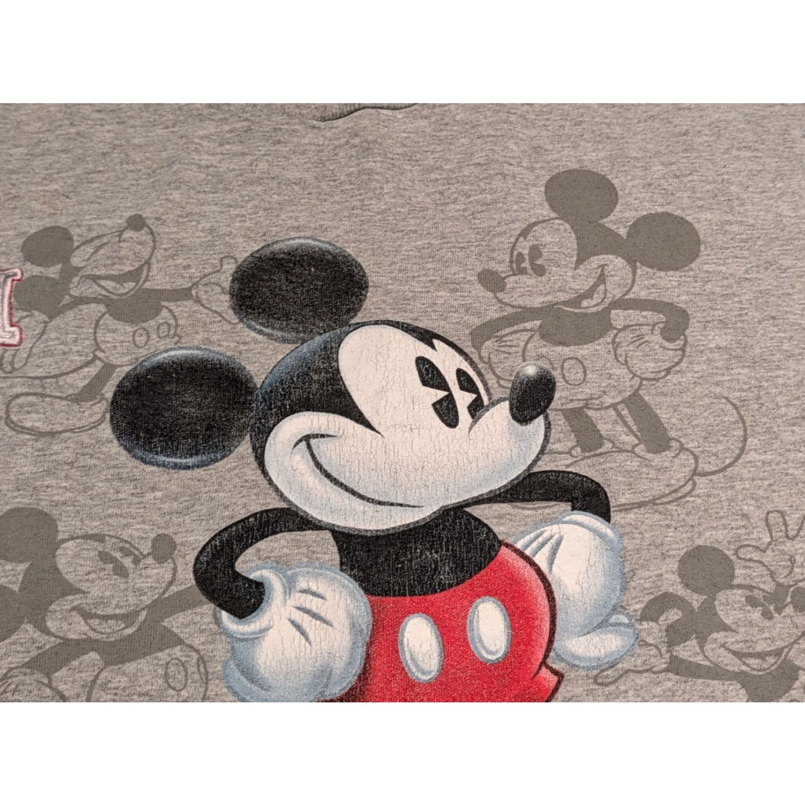 Disney VINTAGE Disney Womens 2XL T-Shirt Gray Mickey Mouse The Big Cheese Jerry Leigh Shirt Girls? Size XXL / US 16-18 / IT 52-54 - 3 Thumbnail