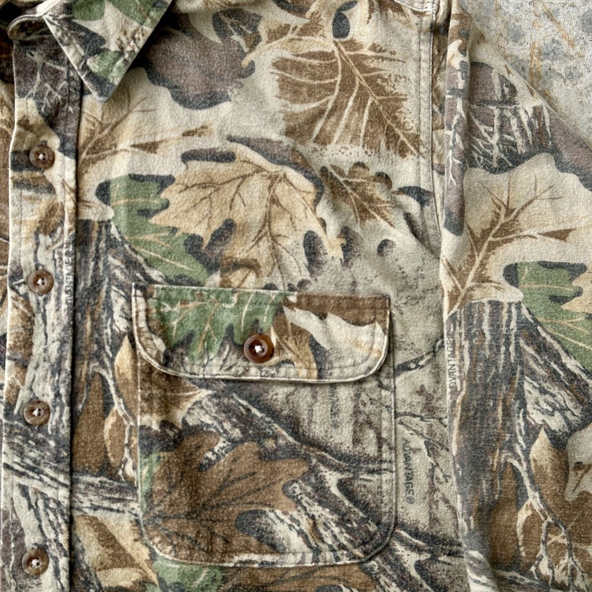 Cabelas × Realtree × Vintage 90s Realtree Hunter outdoor longsleeve Work shirt flannel Size US XL / EU 56 / 4 - 5 Thumbnail